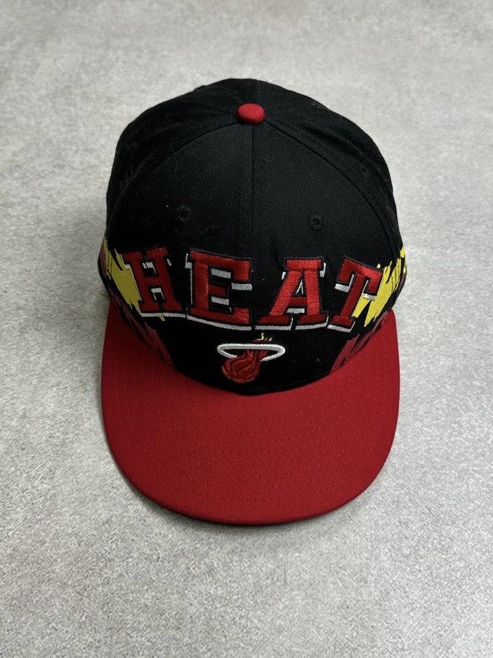 New Era Vintage New Era Miami Heats 9Fifty Hardwood Classic Snapback Size ONE SIZE - 1 Thumbnail