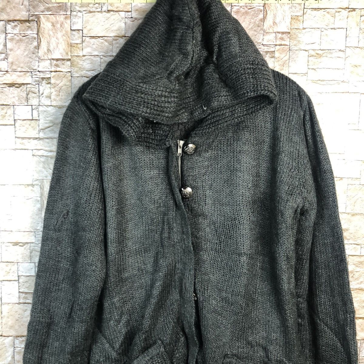 Vintage Grail Black Hoodie Knitwear #A890 Size US L / EU 52-54 / 3 - 5 Thumbnail