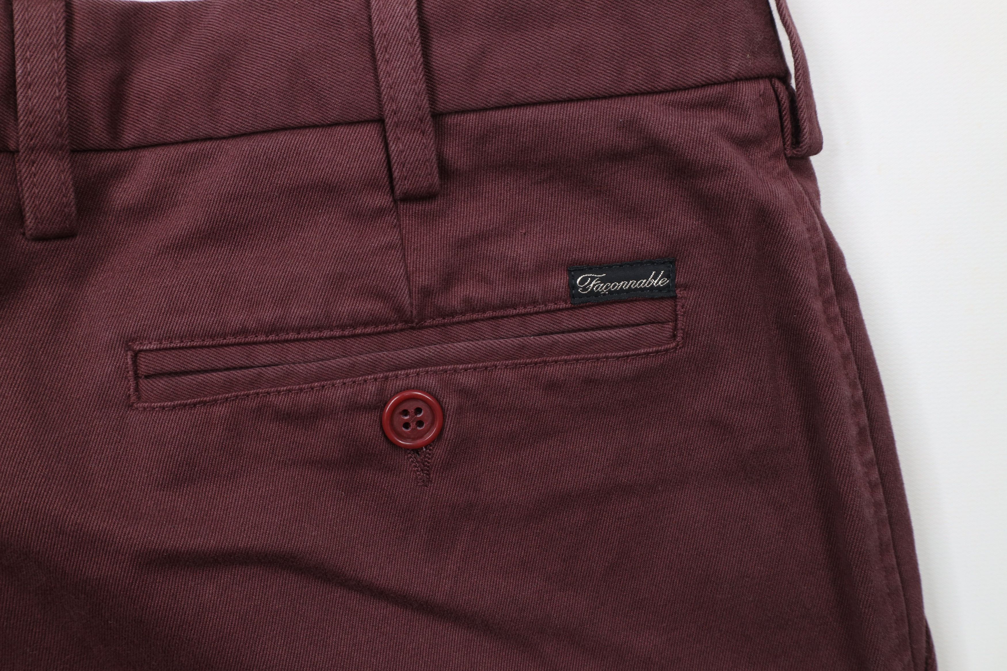 Faconnable × Vintage New Faconnable Straight Leg Heavy Cotton Chino Pants Slacks Size US 34 / EU 50 - 13 Thumbnail