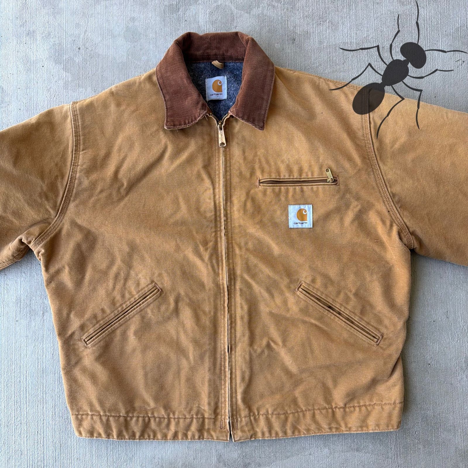 Carhartt × Vintage Carhartt brown Detroit work wear jacket Size US L / EU 52-54 / 3 - 3 Thumbnail