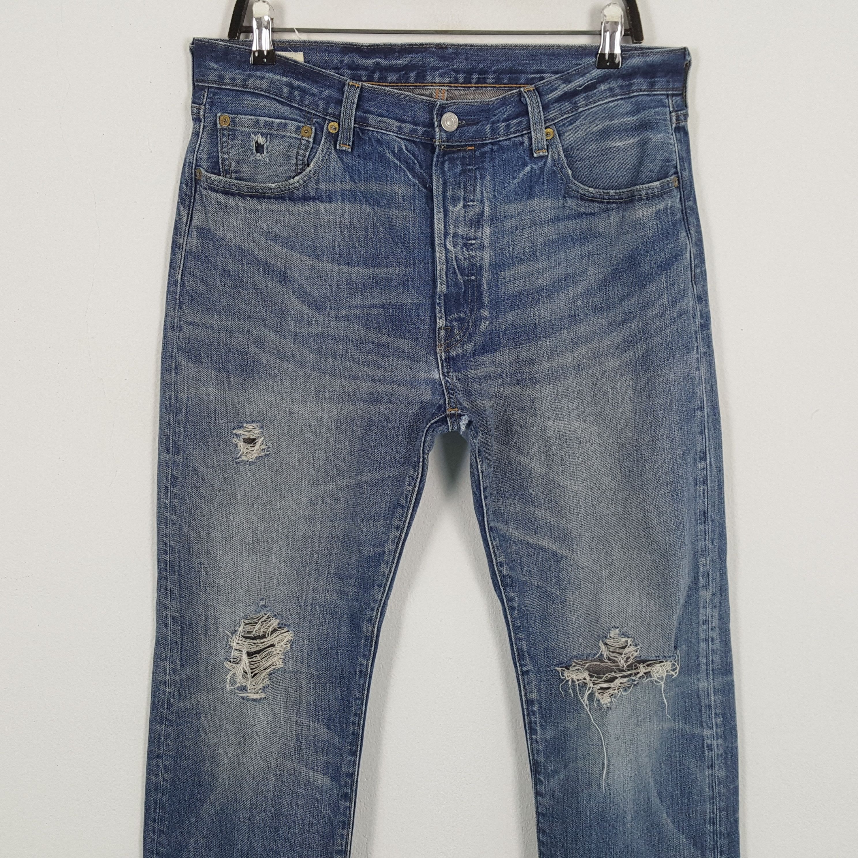 Levi's × Vintage LEVI'S Big E Jeans Daily Streetwear Style Distressed Size US 32 / EU 48 - 2 Thumbnail