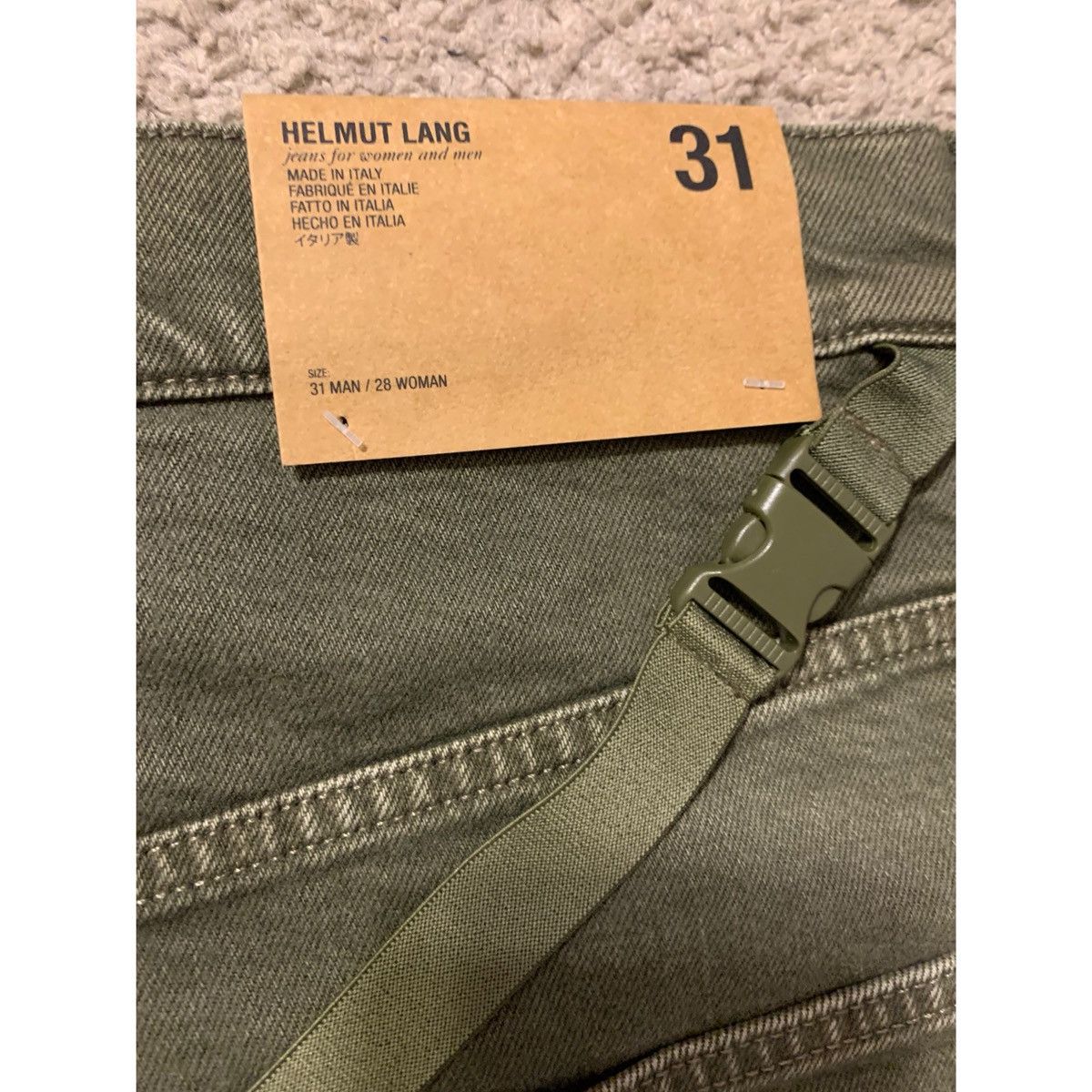 Helmut Lang HELMUT LANG STRAP JEANS Size US 31 - 11 Thumbnail