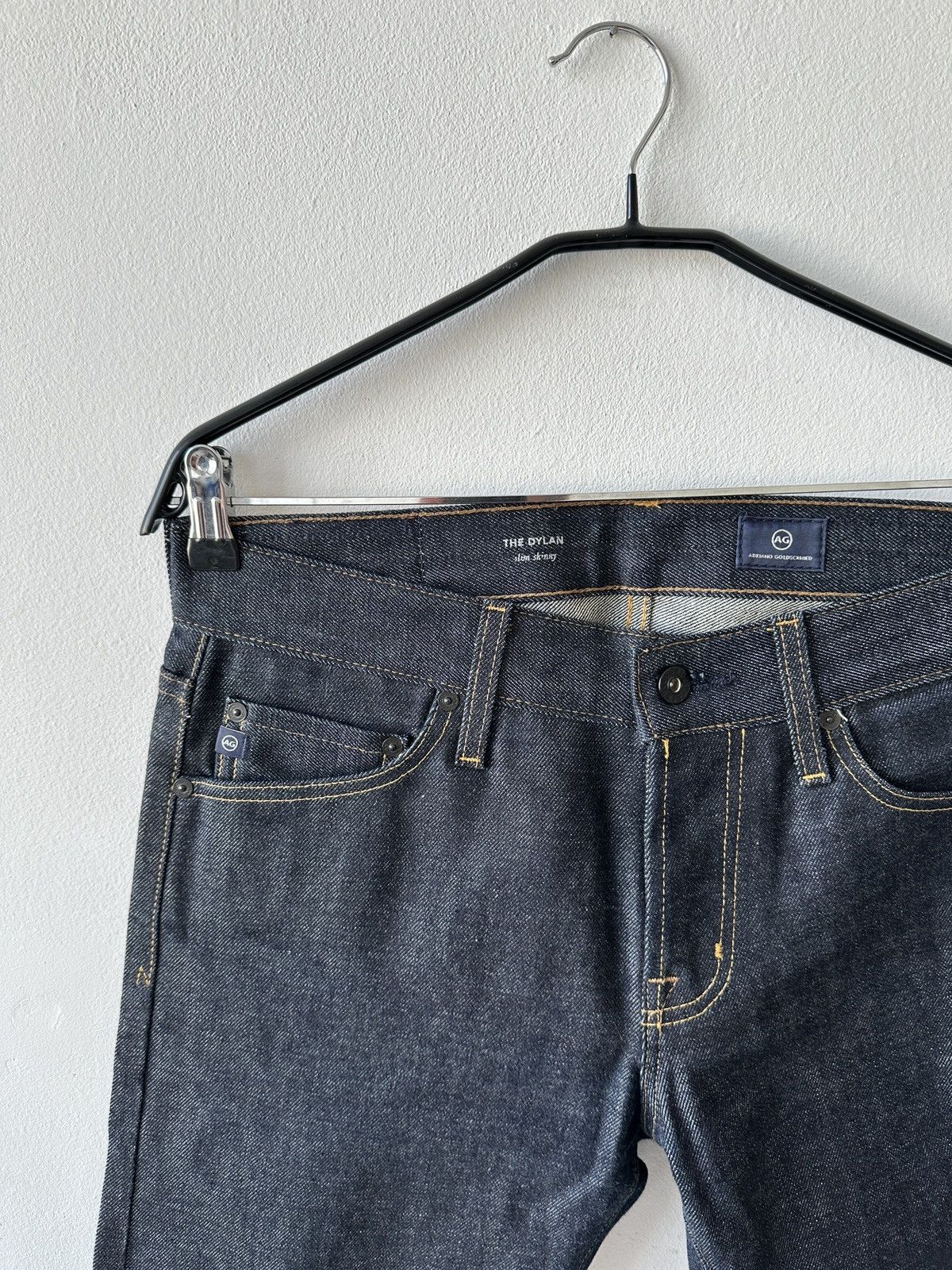 AG Adriano Goldschmied AG Dylan Slim Skinny Jeans 30x34 Dark Wash Indigo Selvedge Size US 30 / EU 46 - 7 Thumbnail
