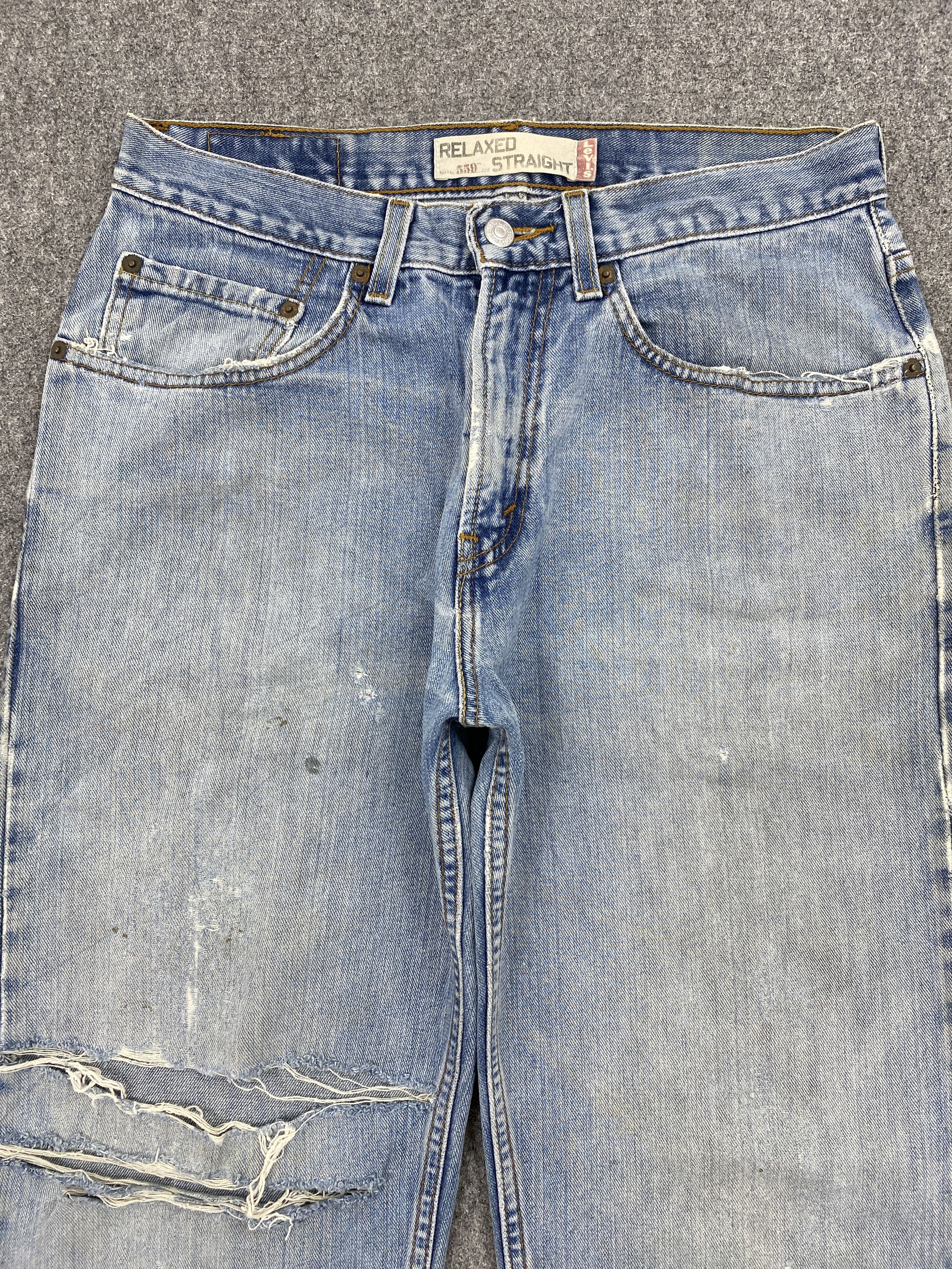 Levi's × Vintage Distressed Vintage Levis 550 Relaxed Fit Jeans Size US 28 / EU 44 - 2 Thumbnail