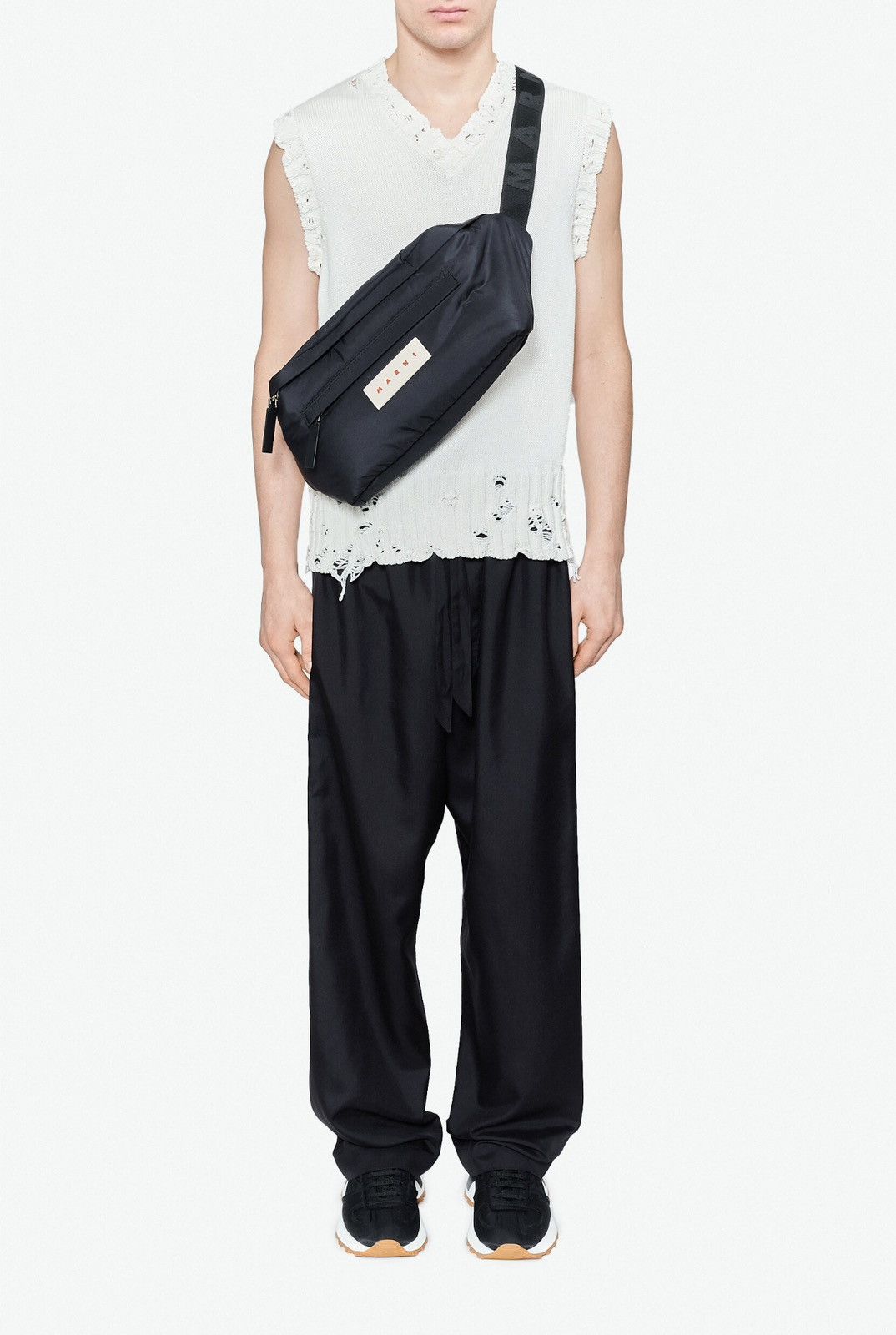 Marni Last Size Marni Disheveled V-Neck Cotton Vest Size US L / EU 52-54 / 3 - 4 Thumbnail