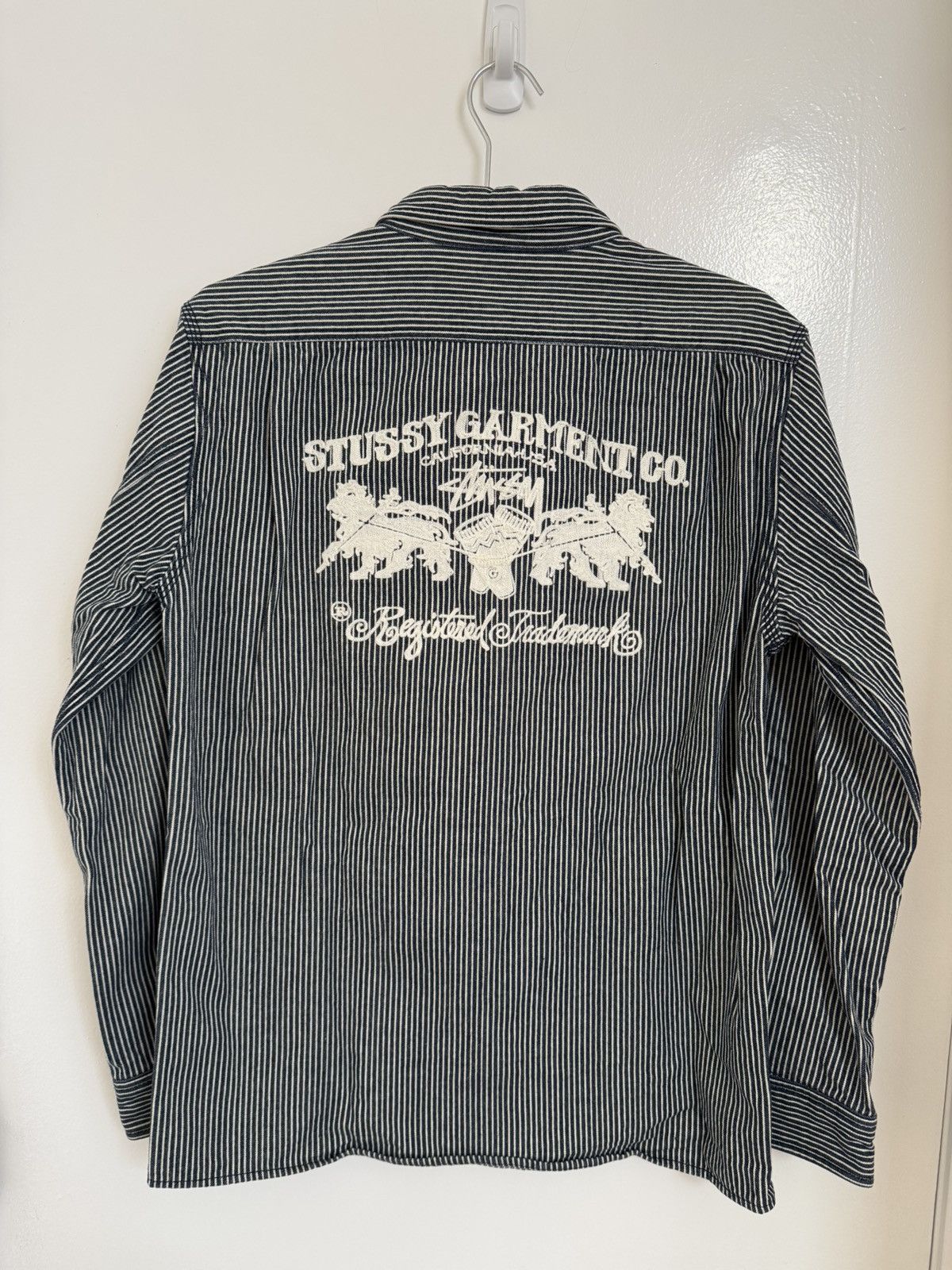 Stussy Stussy Workgear Pinstripe Button Up Shirt - Large Size US L / EU 52-54 / 3 - 4 Thumbnail