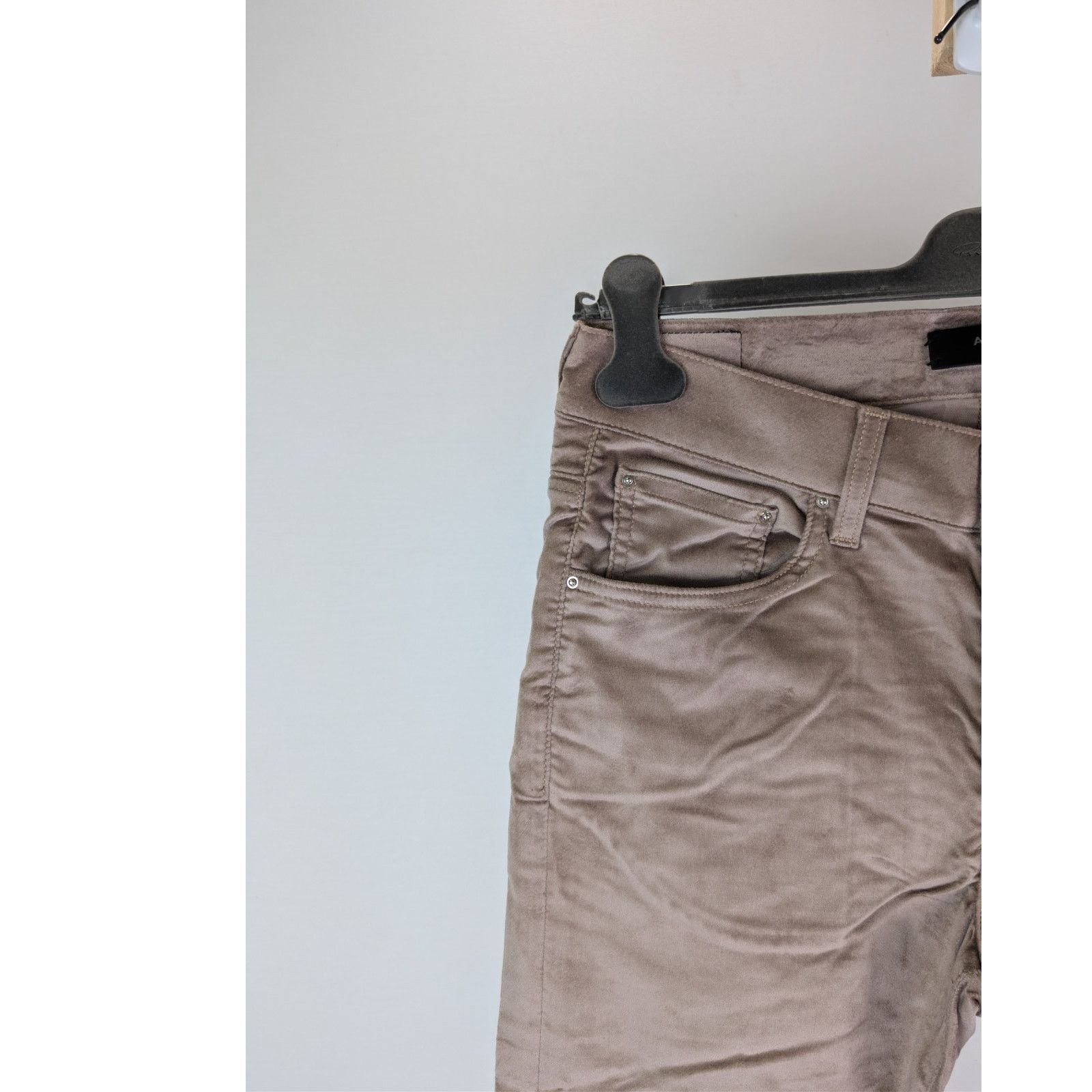 Amiri o1rshd1 Velour Flare Stack Pants in Sand Size US 34 / EU 50 - 6 Thumbnail