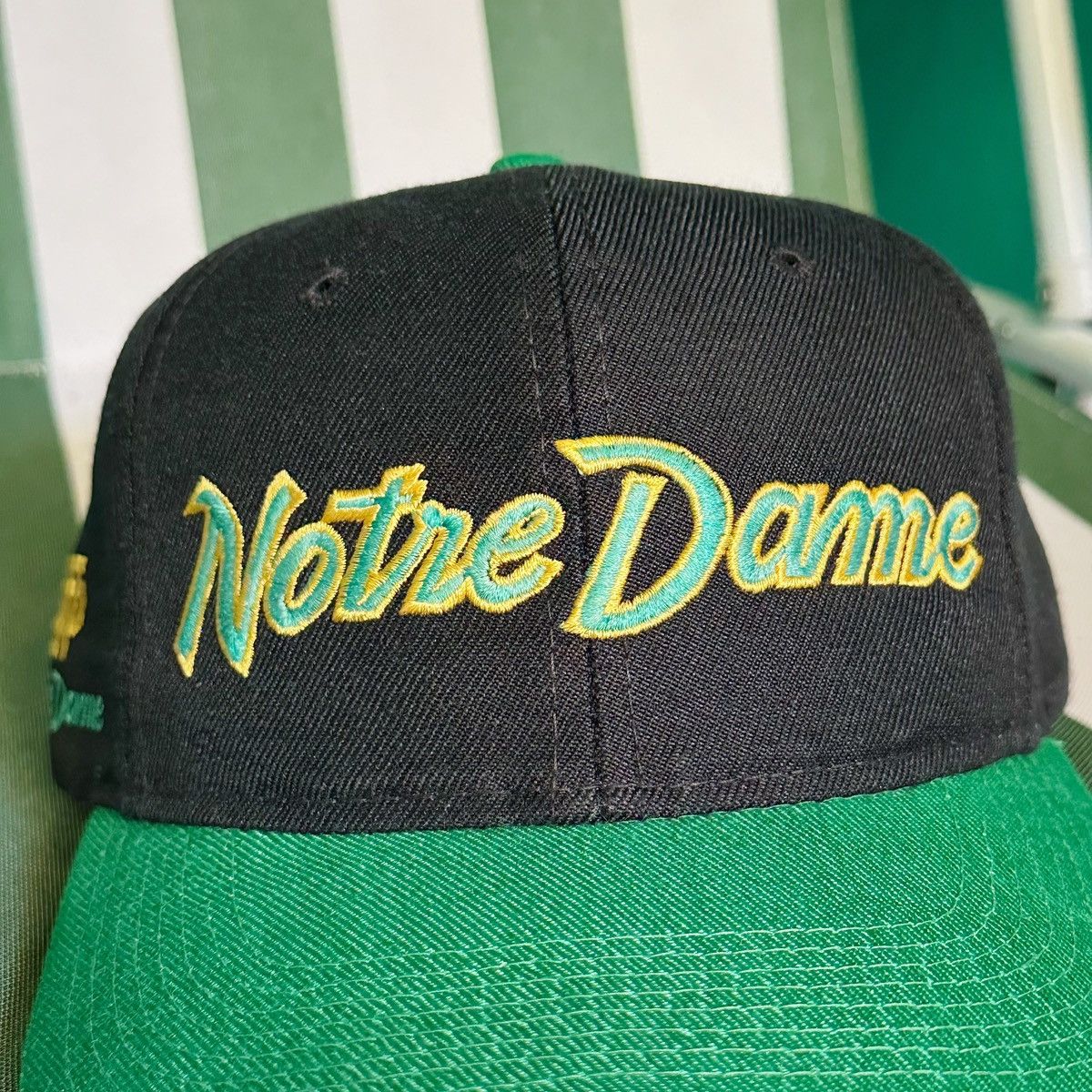 Sports Specialties × Vintage Vintage Hat Notre Dame Irish Scrip Double Line Size ONE SIZE - 2 Thumbnail
