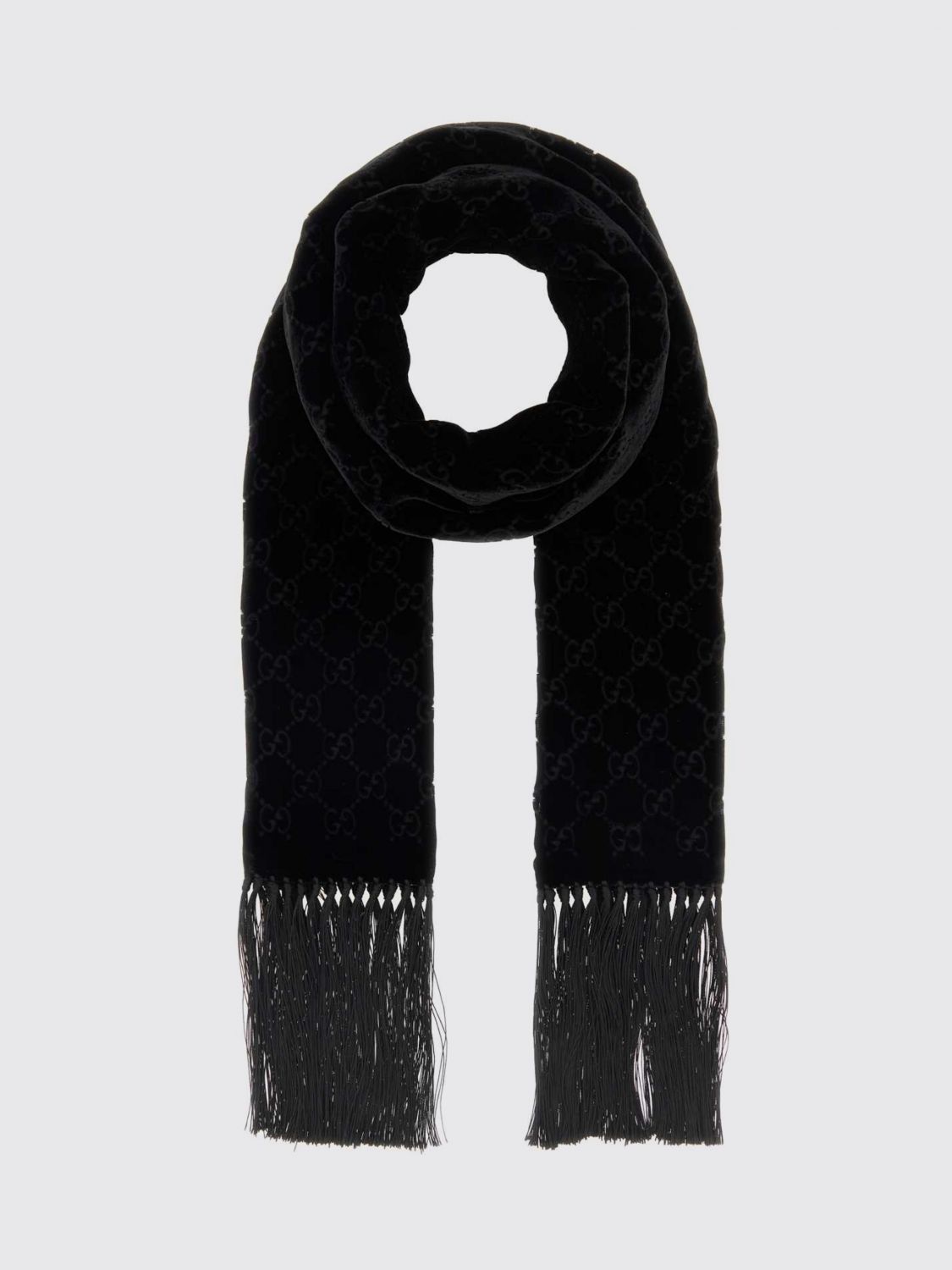 Gucci Gucci Scarf Men Black Size ONE SIZE - 1 Thumbnail
