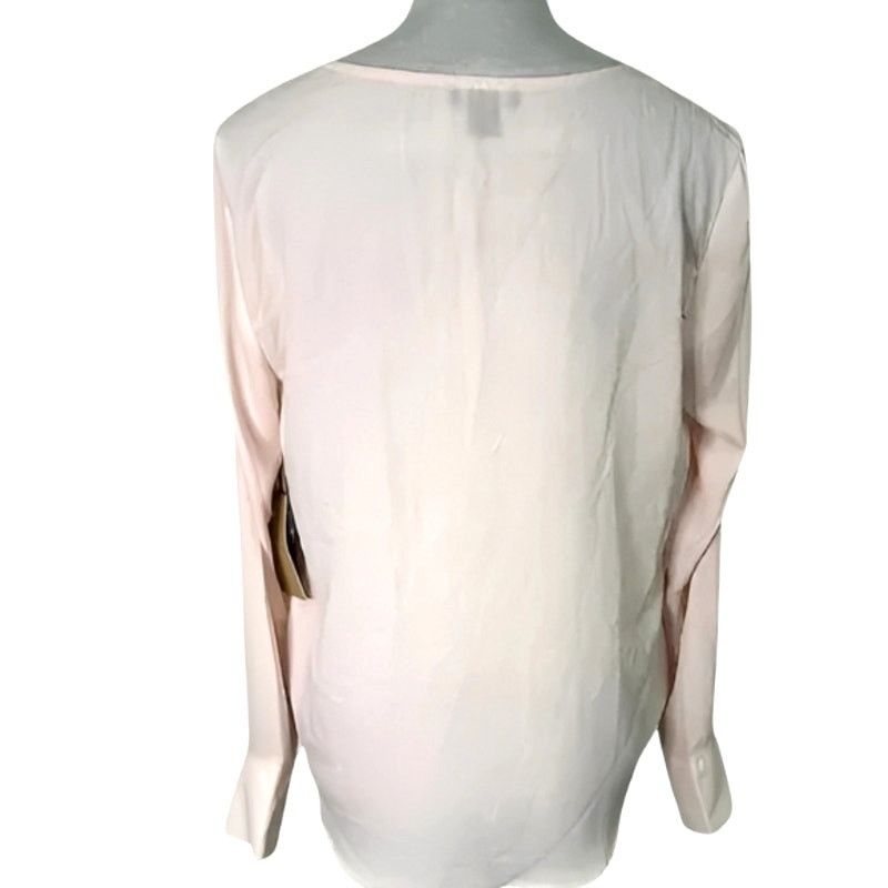 Other Halogen Faux Wrap Blouse Long Sleeves Light Pink Women's M Size M / US 6-8 / IT 42-44 - 5 Thumbnail