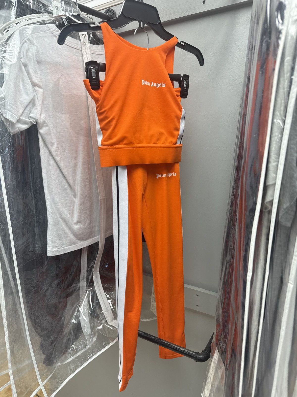 Palm angels women’s crop top and legging pants