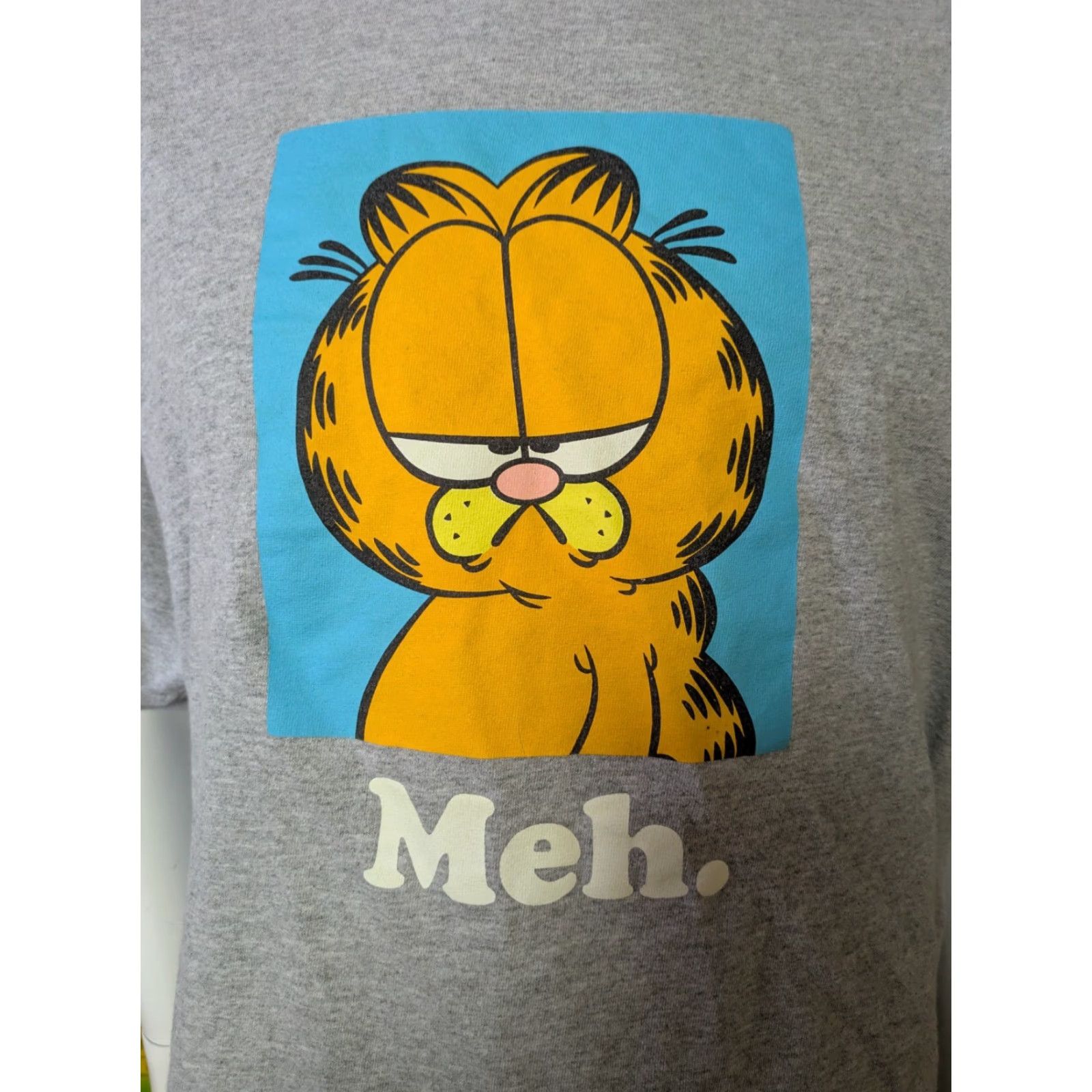 Vintage Garfield T-Shirt Mens 2XL Gray Funny 80s 90s Comics Meh Indifference Cat Size US XXL / EU 58 / 5 - 2 Thumbnail