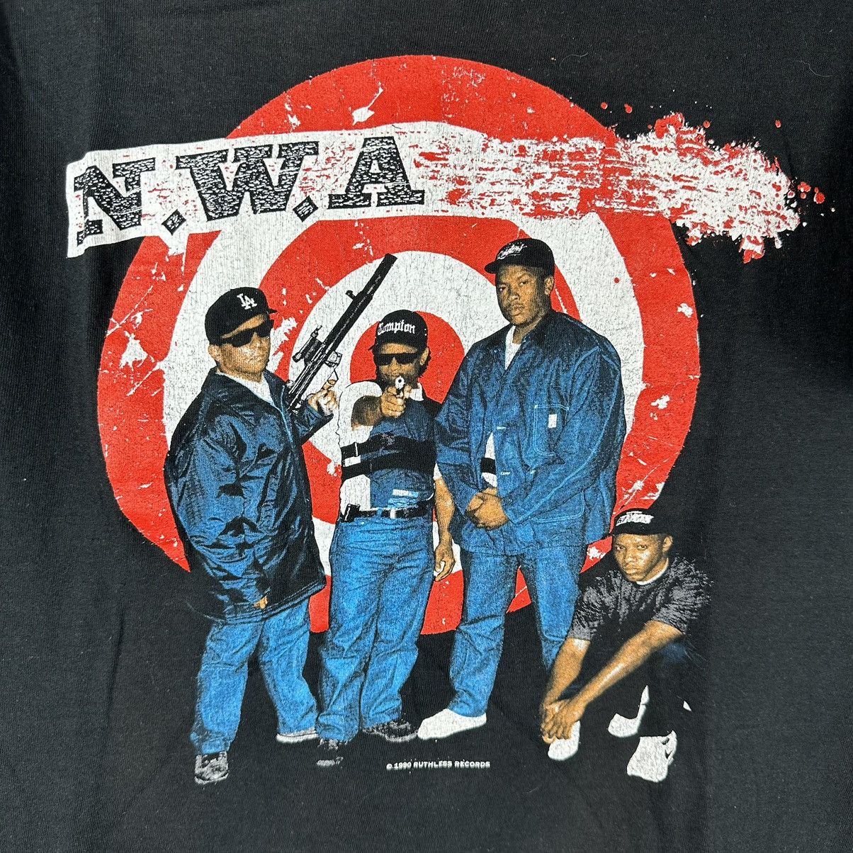 Rap Tees Vintage 1990 NWA Just Don’t Bite It Ruthless Records T-shirt Size US L / EU 52-54 / 3 - 3 Thumbnail