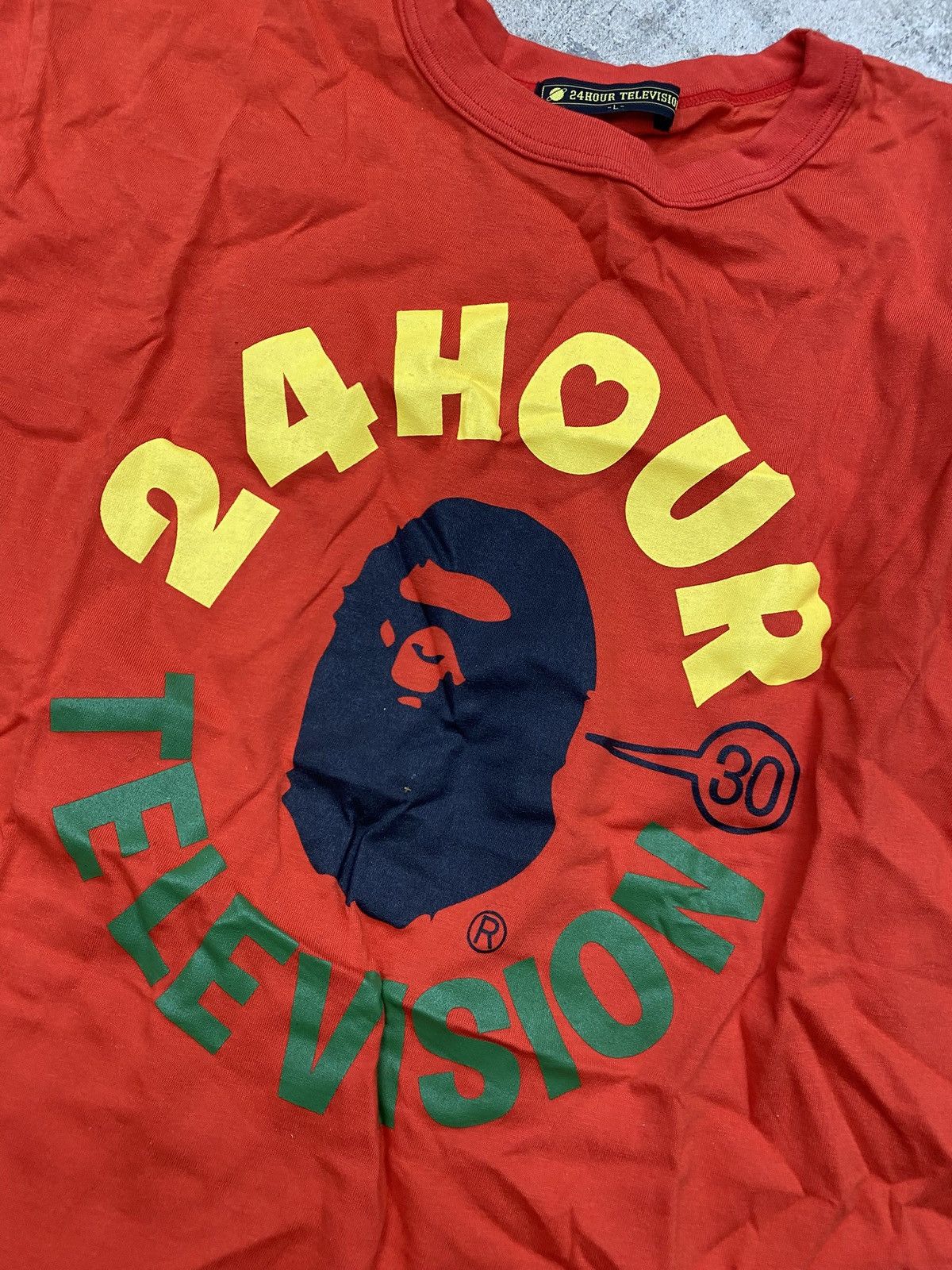Bape Bape 24 Hour Television Tee Size US L / EU 52-54 / 3 - 3 Thumbnail