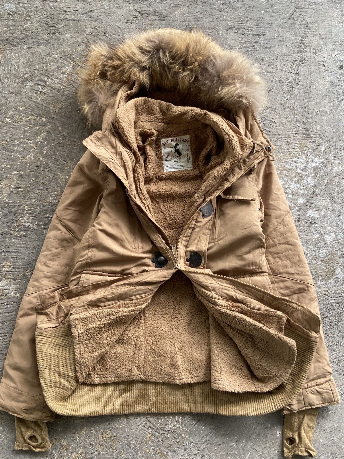 14th Addiction 2000s SLY - Vkei Apocalypse 14th Style Thumbhole Fur Jacket Size US M / EU 48-50 / 2 - 6 Thumbnail