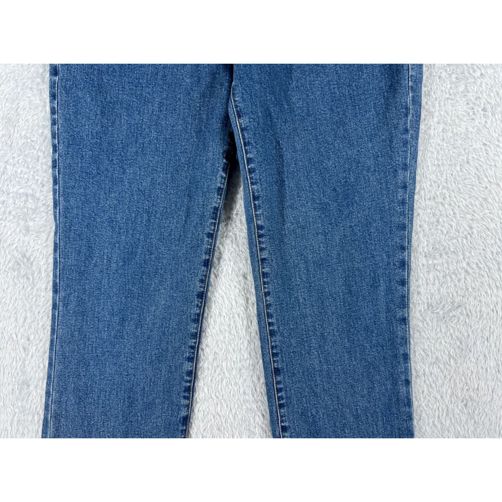 Ralph Lauren Ralph Lauren Jeans Women 4 Denim Blue Straight Leg Mid Rise 28x28 Cotton Blend 5-Pocket Distressed Pocketed Size 27" / US 4 / IT 40 - 3 Thumbnail