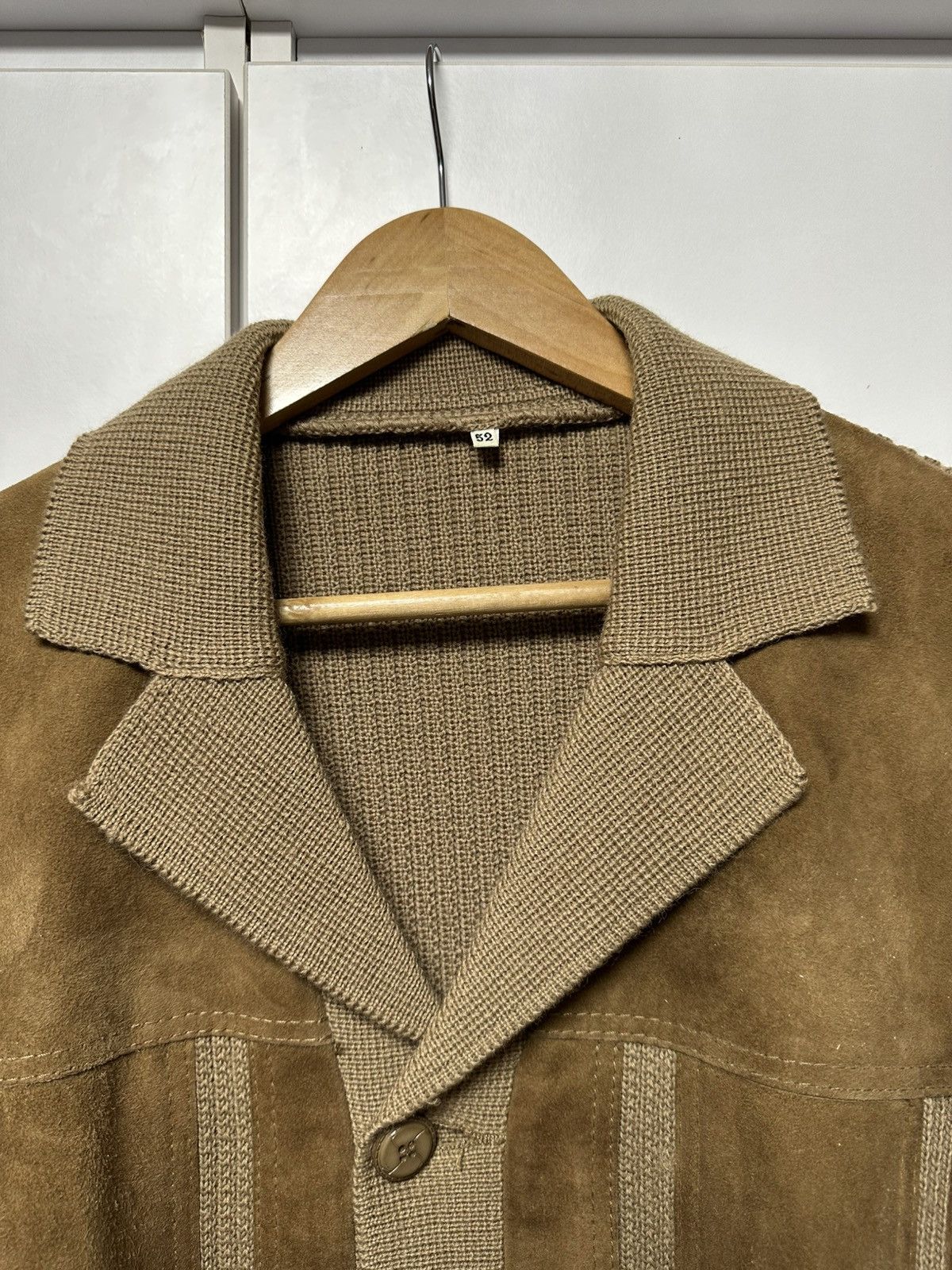 Vintage 60s Archive Jacket Wool Leather Vintage Rare Size US M / EU 48-50 / 2 - 3 Thumbnail