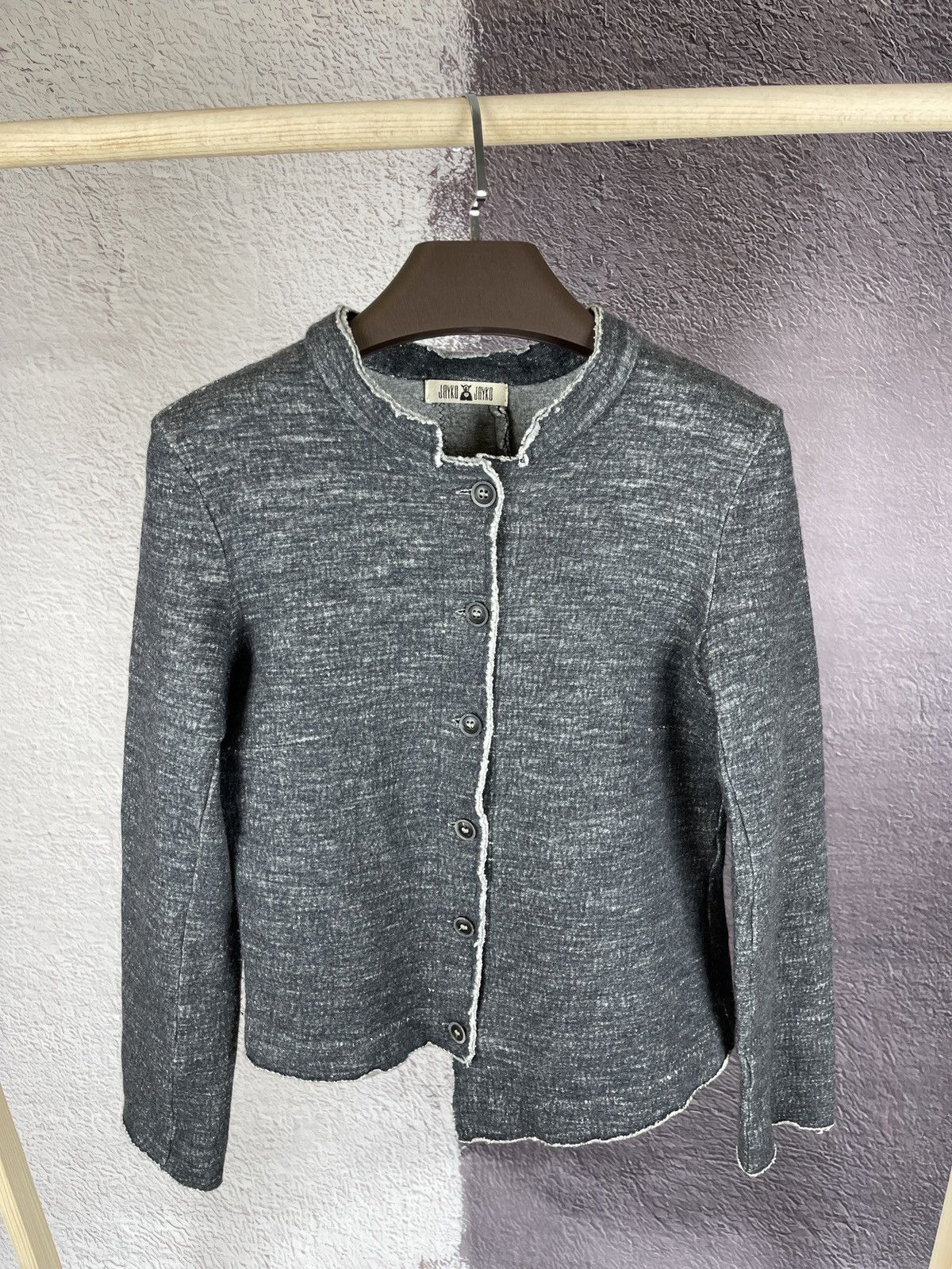 Other Jayko Jayko asymmetric wool cotton grey jacket Size M / US 6-8 / IT 42-44 - 2 Thumbnail