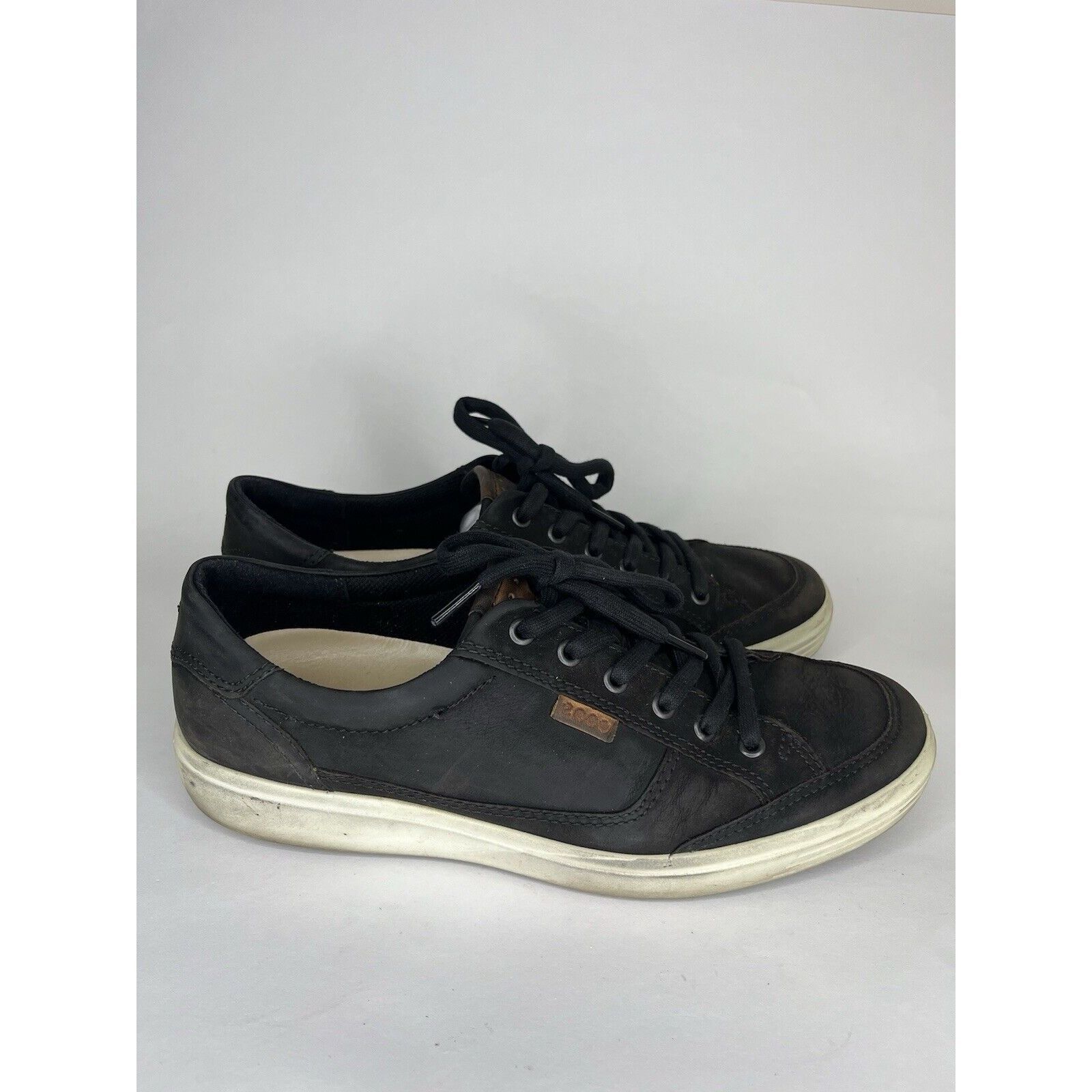 Ecco Ecco Shoes Lace Up Sneakers Men Size 44 US 10.5 Black Leathe Size US 10.5 / EU 43-44 - 1 Thumbnail
