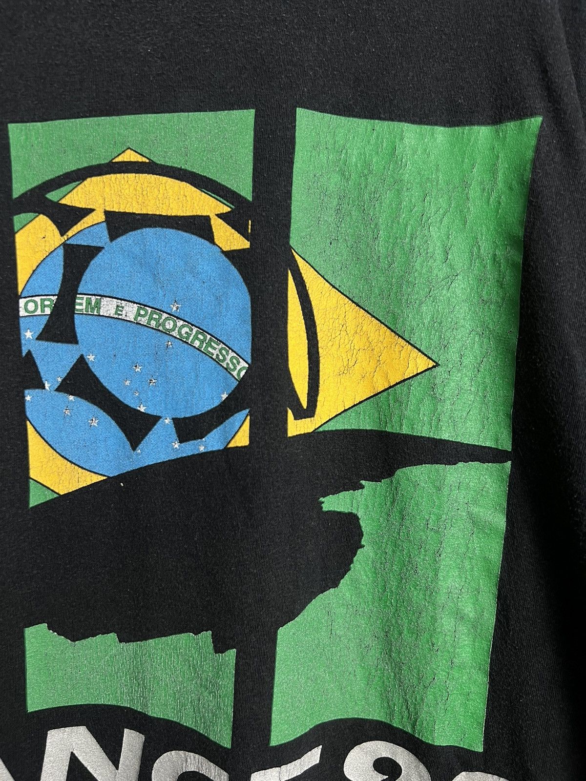 Adidas Vintage 90s Adidas France 98’ Brazil t-shirt L retro football Size US L / EU 52-54 / 3 - 6 Thumbnail