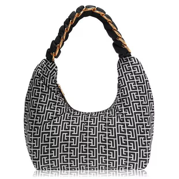 Balmain o1g2r1mq0924 Size: OS / Handle Bag in White & Black Size ONE SIZE - 2 Thumbnail
