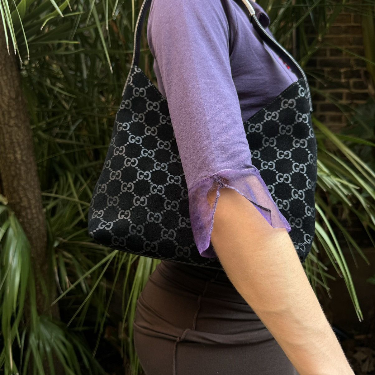 バッグ 1997ss GUCCI by Tom Ford shoulder bag S/S 1997 Gucci by Tom Ford Runway Convertible Charcoal