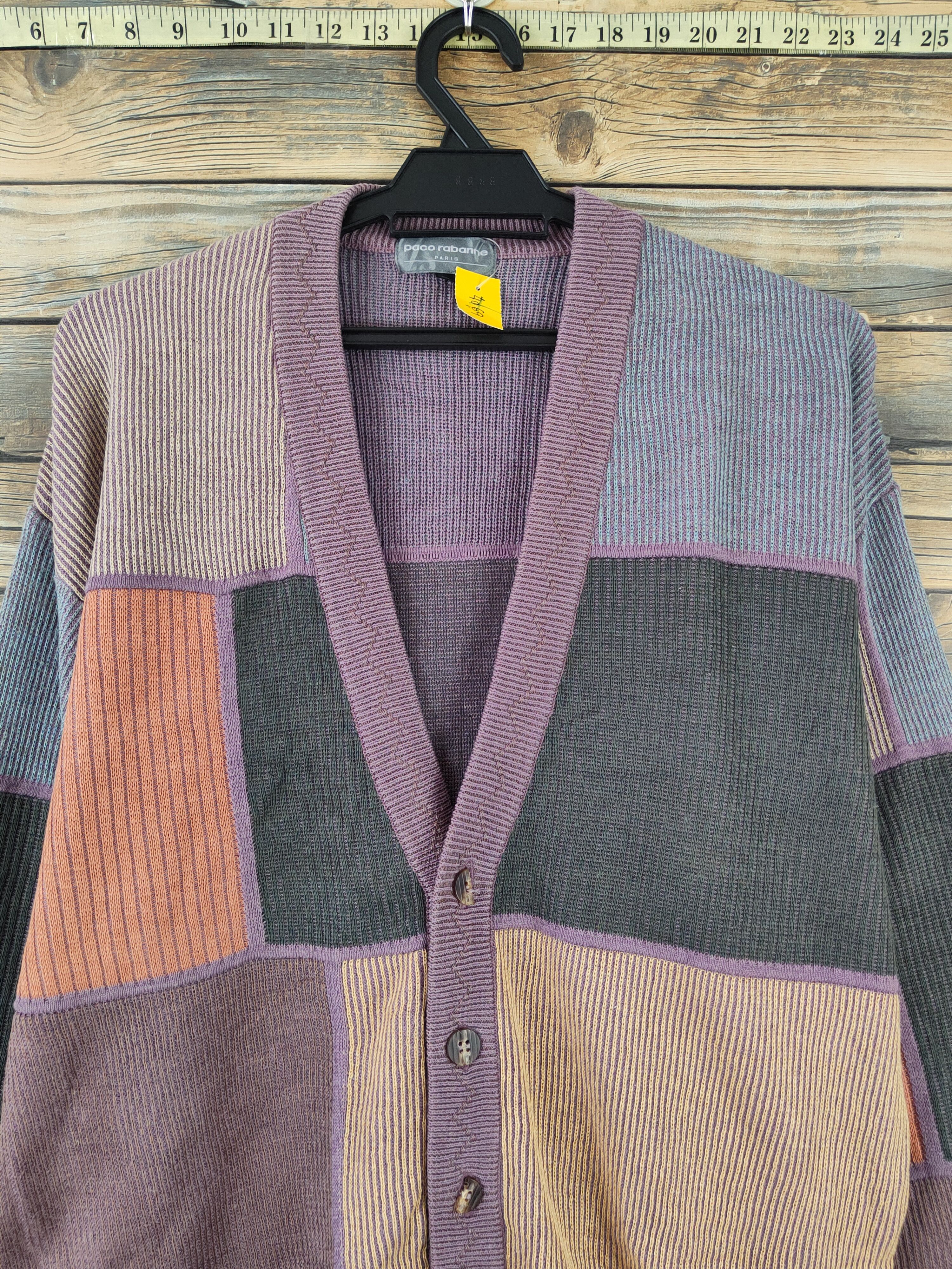 Japanese Brand Paco Rabanne Purple Knitwear Cardigan #W2243 Size US L / EU 52-54 / 3 - 2 Thumbnail