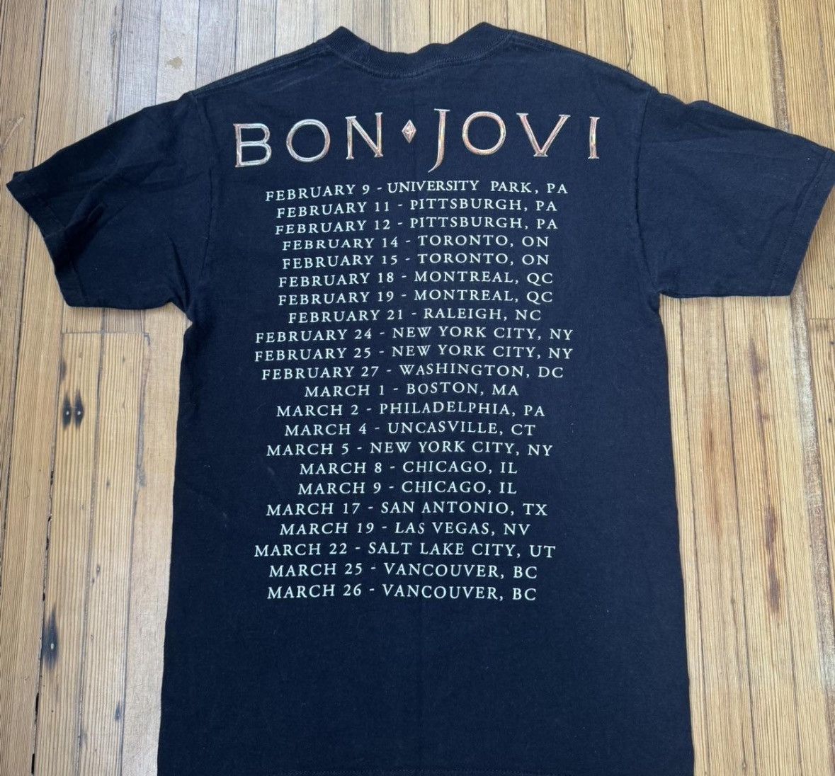 Hanes Old 1990s vintage bon jovi band tee shirt Size US M / EU 48-50 / 2 - 3 Thumbnail