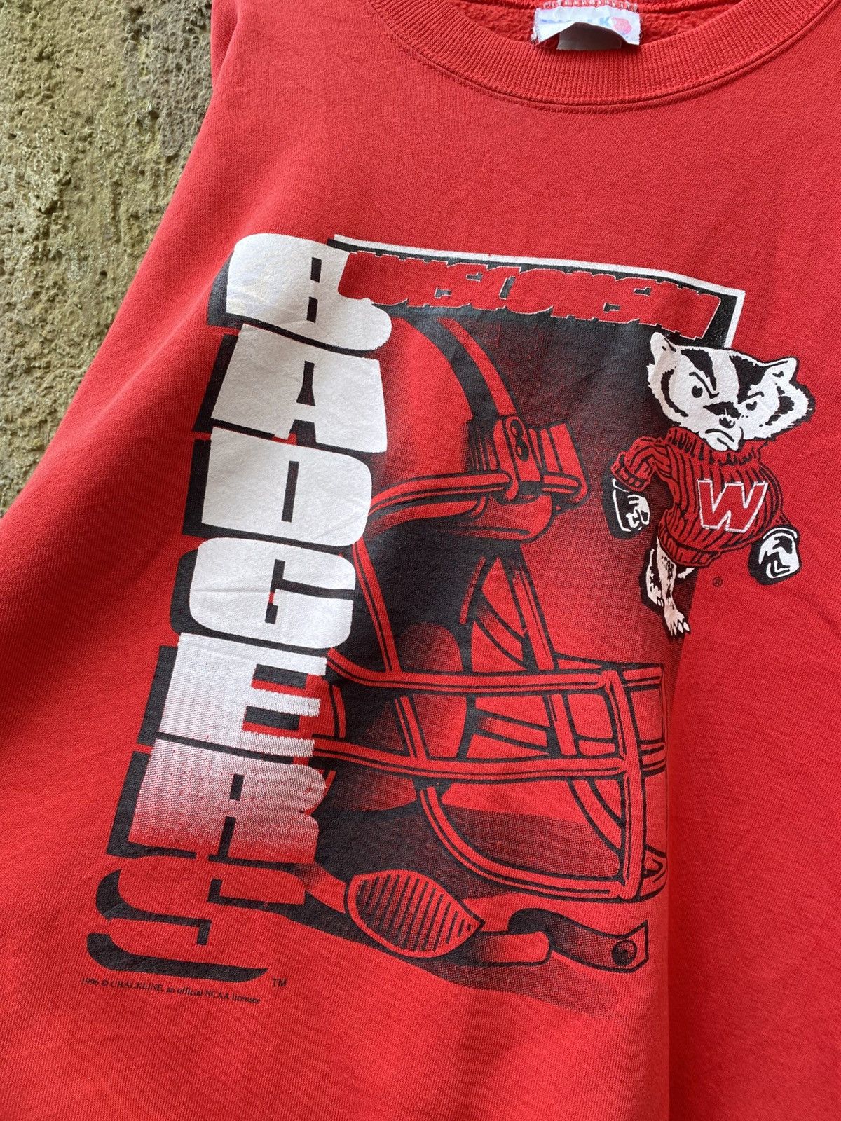 Chalk Line Vintage Wisconsin Badgers NCAA 1996 Sweatshirt Harvard Size US XXL / EU 58 / 5 - 2 Thumbnail