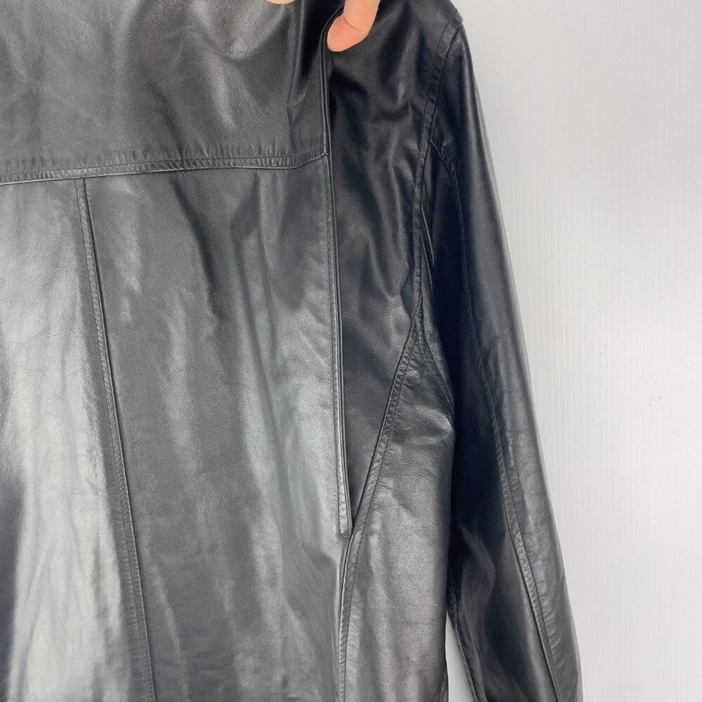 Rudsak RUDSAK Vintage Black Leather Contemporary Bomber Jacket Size US M / EU 48-50 / 2 - 12 Thumbnail
