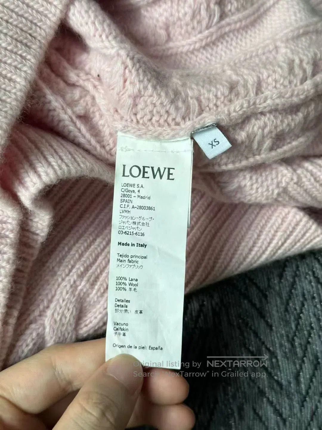Loewe Loewe Leather Logo Sweater XS. Size US XS / EU 42 / 0 - 4 Thumbnail