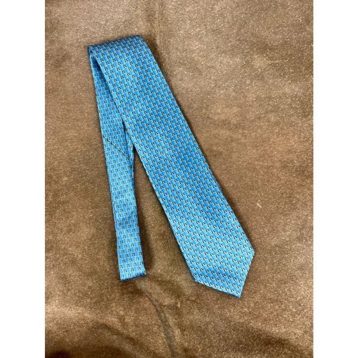 Ermenegildo Zegna Ermenegildo Zegna Ovals Silk Tie Geometric Made in Italy Size ONE SIZE - 3 Thumbnail