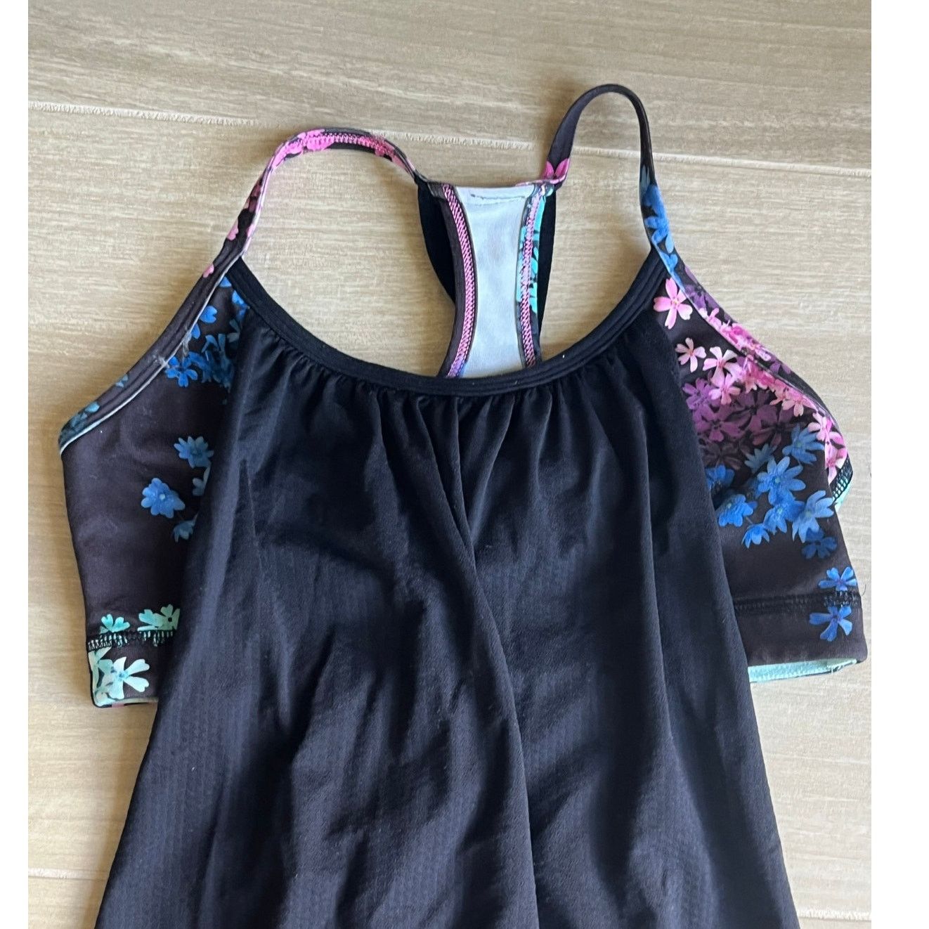 Lululemon Lululemon No Limits Tank Top Petal Pop Floral 4 Pink Black Size S / US 4 / IT 40 - 3 Thumbnail