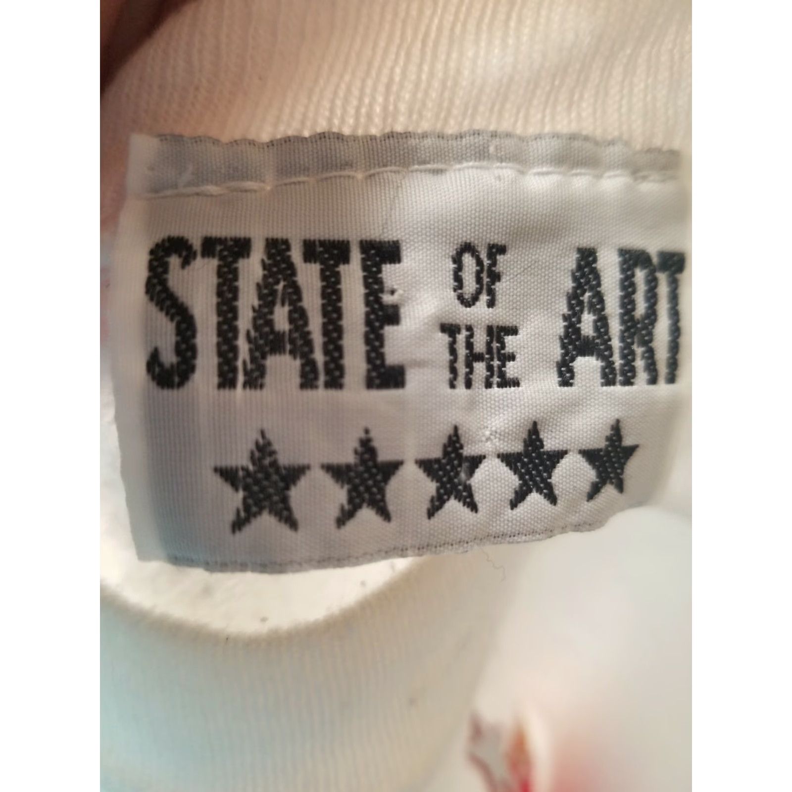 Vintage VINTAGE State of Art Sweatshirt Shirt Unisex Adults M Christmas Tree USA 1980s White Crew Neck Cotton Blend Pullover Mens Womens Size M / US 6-8 / IT 42-44 - 3 Thumbnail
