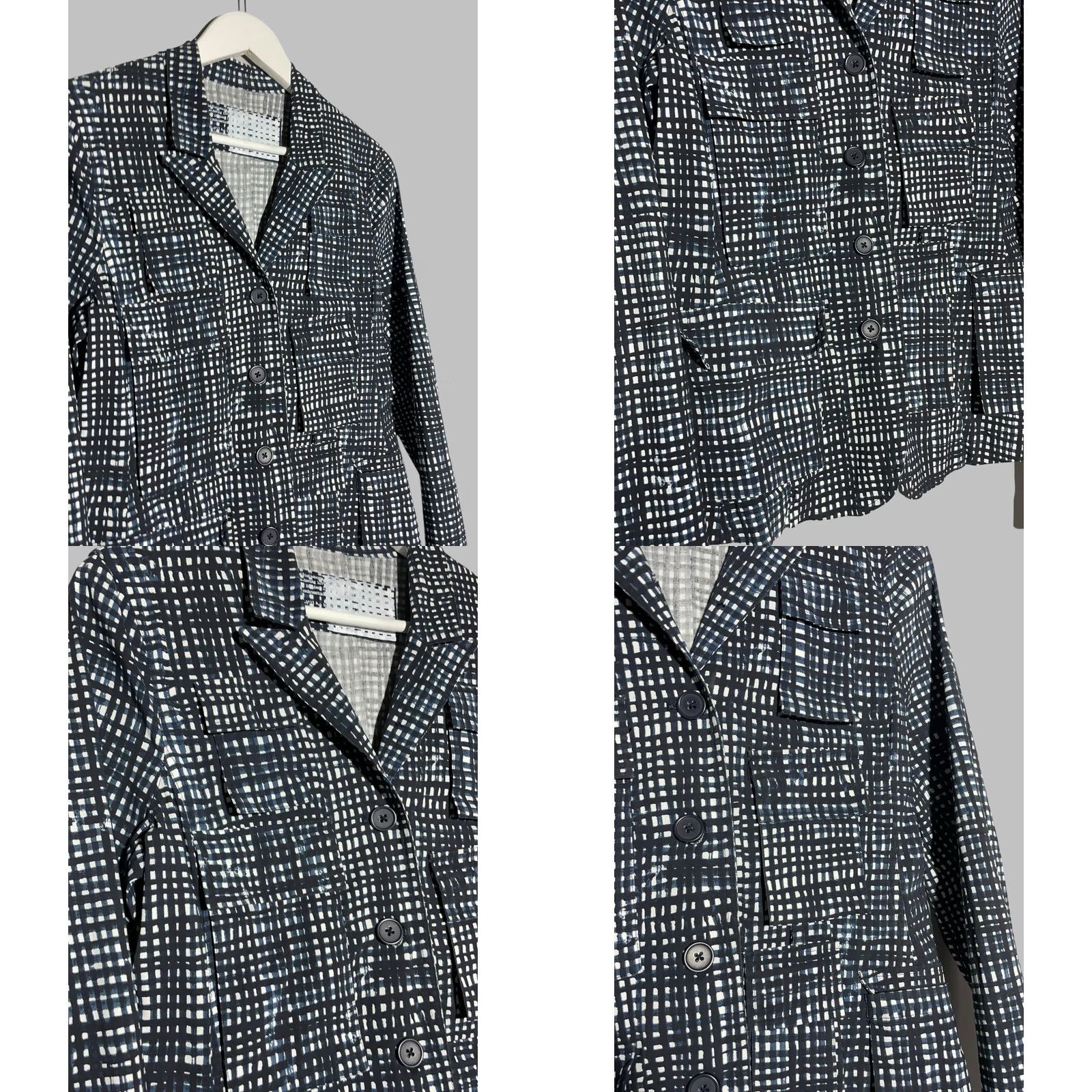 Vintage Rundholz Blazer Women XS Black Button Pockets Multi Pocket Jacket Slim Regular Vintage No Size XS / US 0-2 / IT 36-38 - 8 Thumbnail
