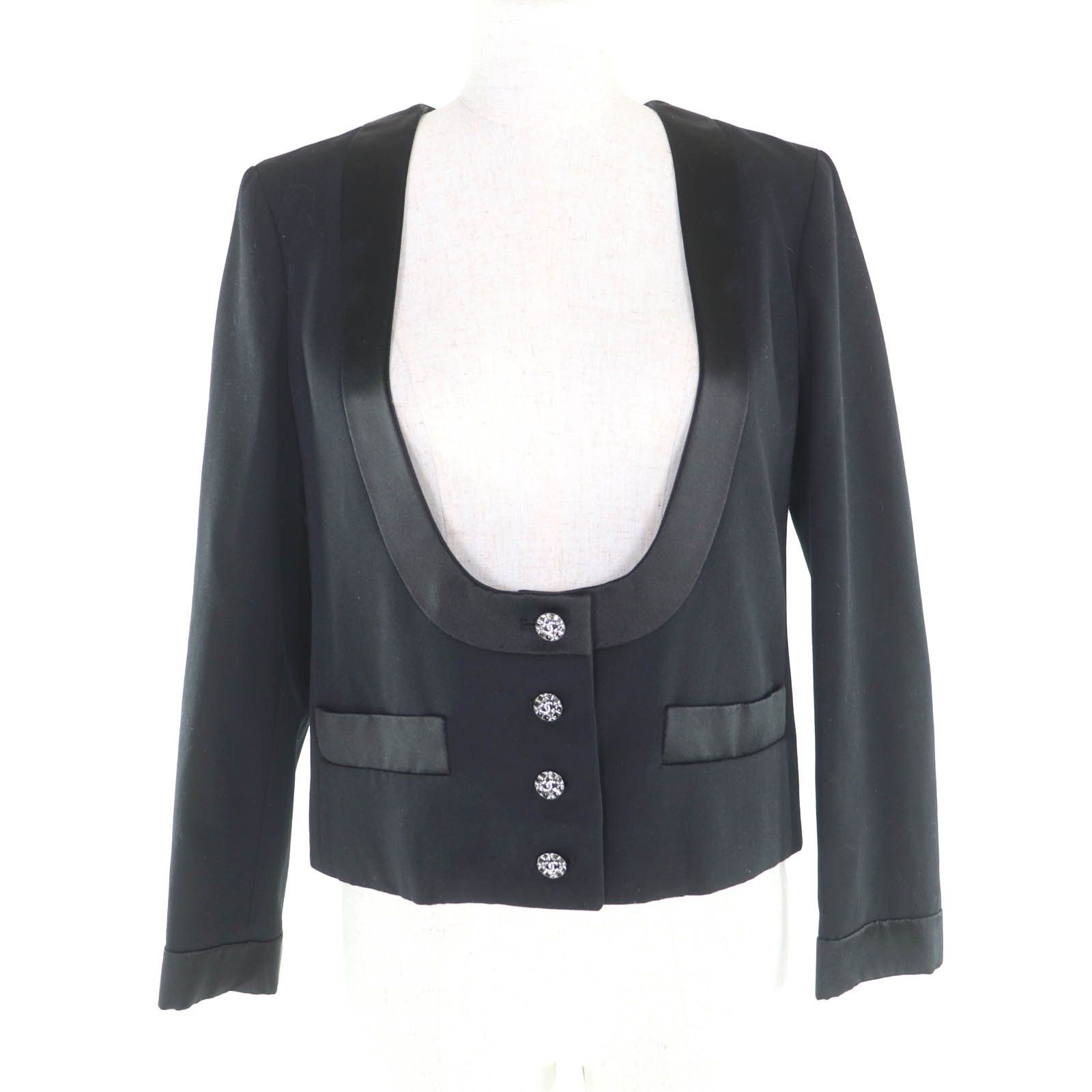 Chanel Chanel CHANEL Wool Jacket Textile Outerwear P73138V11502 DUTY FREE for USA Size ONE SIZE - 1 Thumbnail