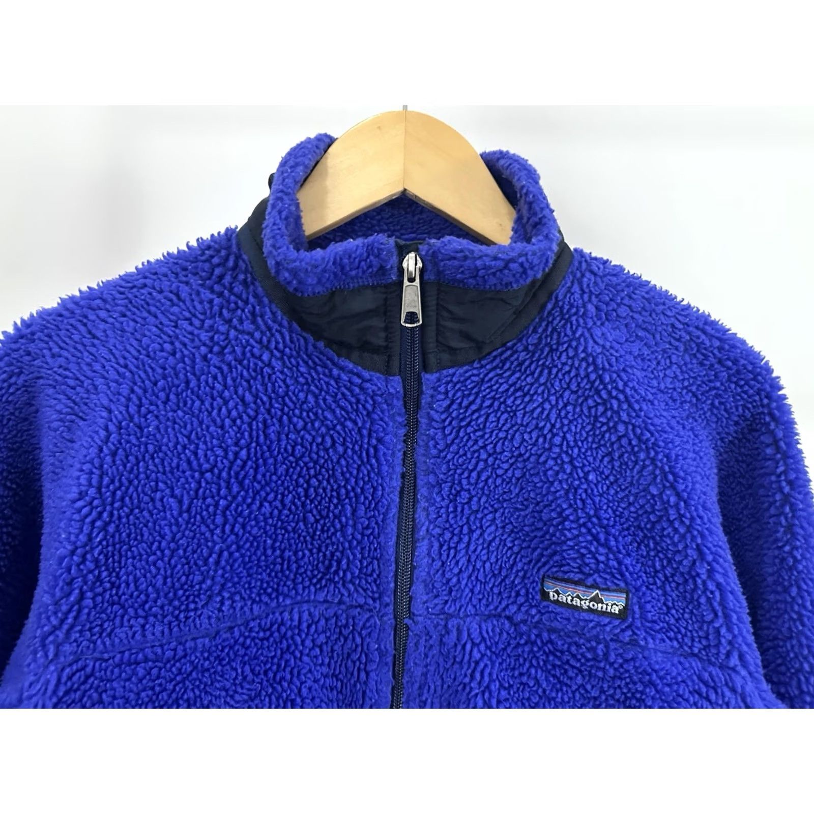 Patagonia VTG 90s Patagonia PEF Deep Pile Retro-X Full Zip Purple Blue Fleece Jacket S USA Size US S / EU 44-46 / 1 - 4 Thumbnail