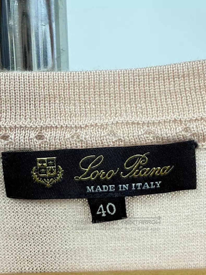 Loro Piana Loro Piana Italian Short Sleeve Knit Sweater Size XS / US 0-2 / IT 36-38 - 3 Thumbnail