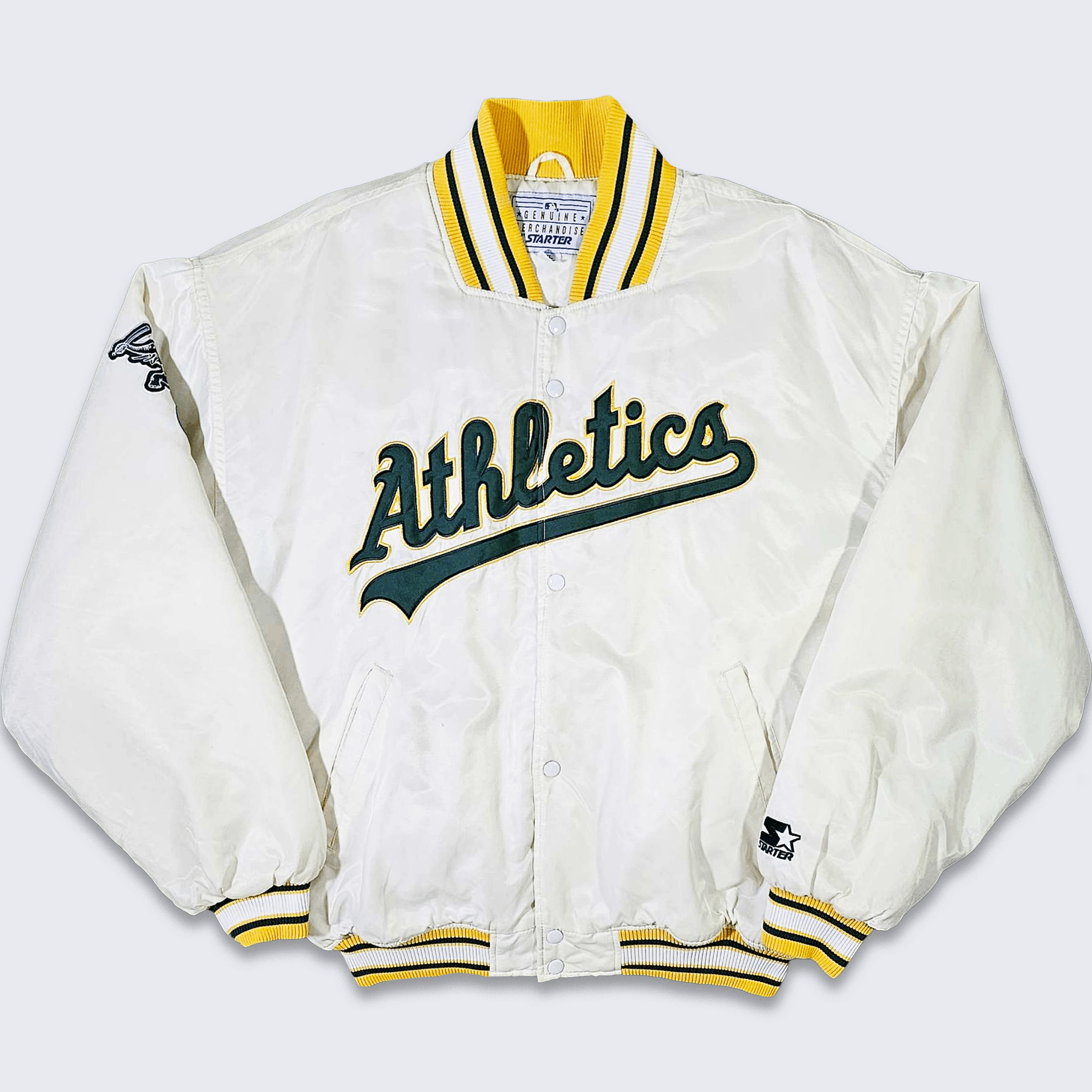 Vintage Oakland Athletics A's Dugout Jacket Size L ... - eBay