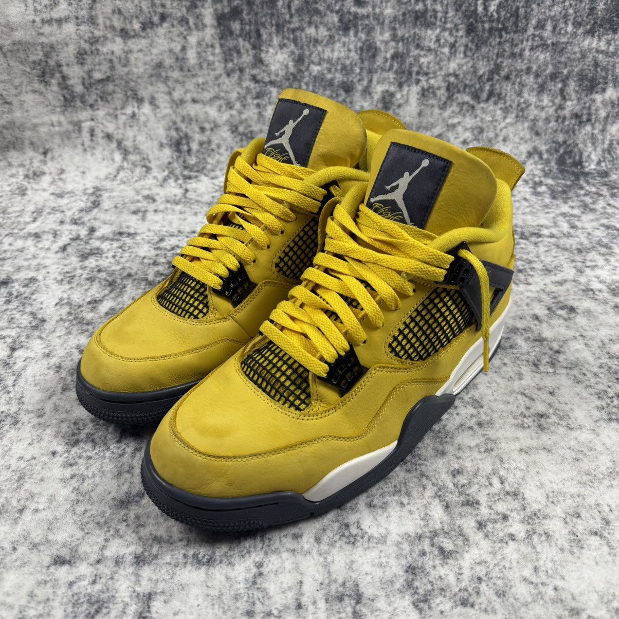 Jordan Brand Jordan 4 Lightning 2021 ‘Yellow’ Shoes Size US 12 / EU 45 - 1 Thumbnail