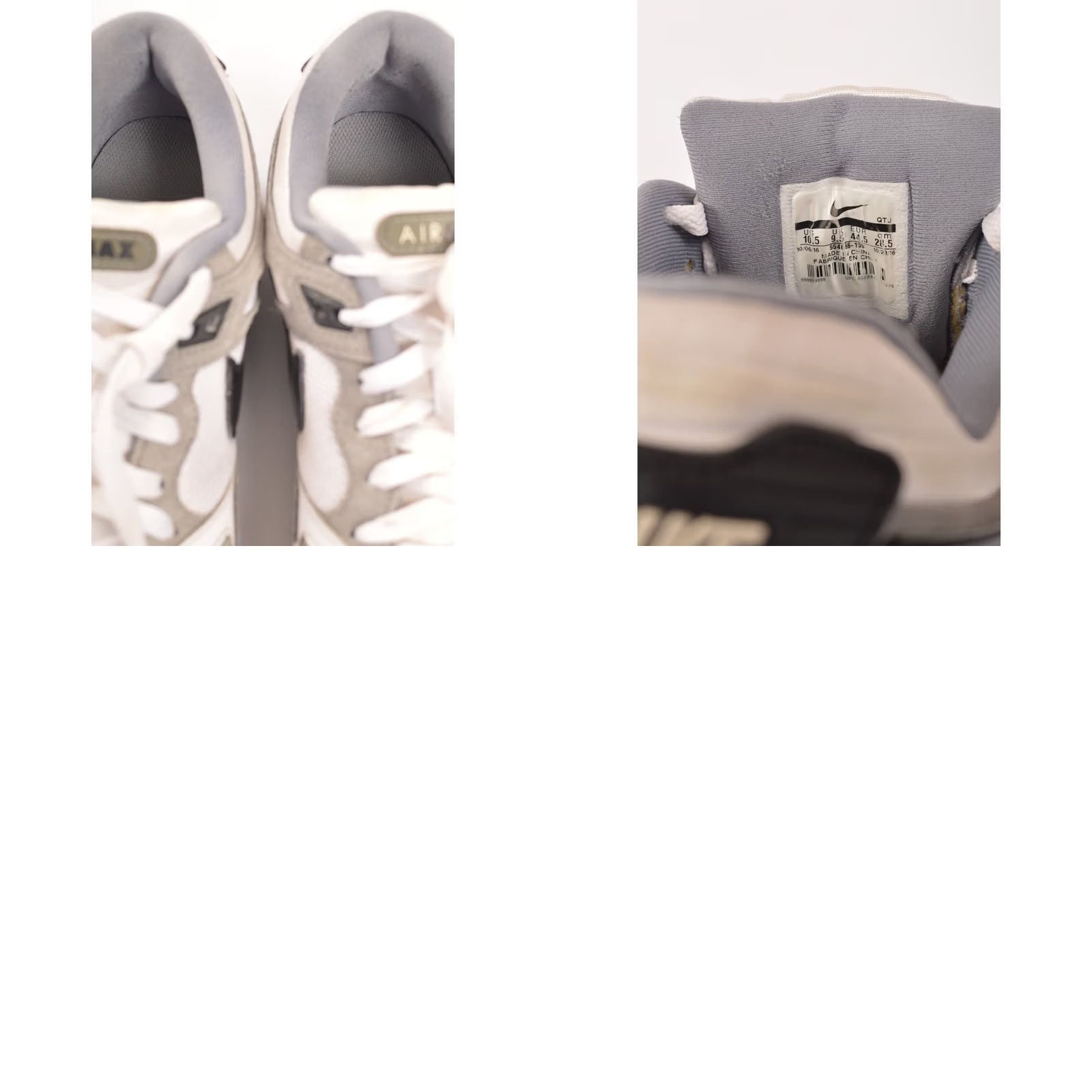 Nike Nike Air Max Span 554666-100 Sneakers Size US 10.5 Gray Mens Shoes Size US 10 / EU 43 - 8 Thumbnail