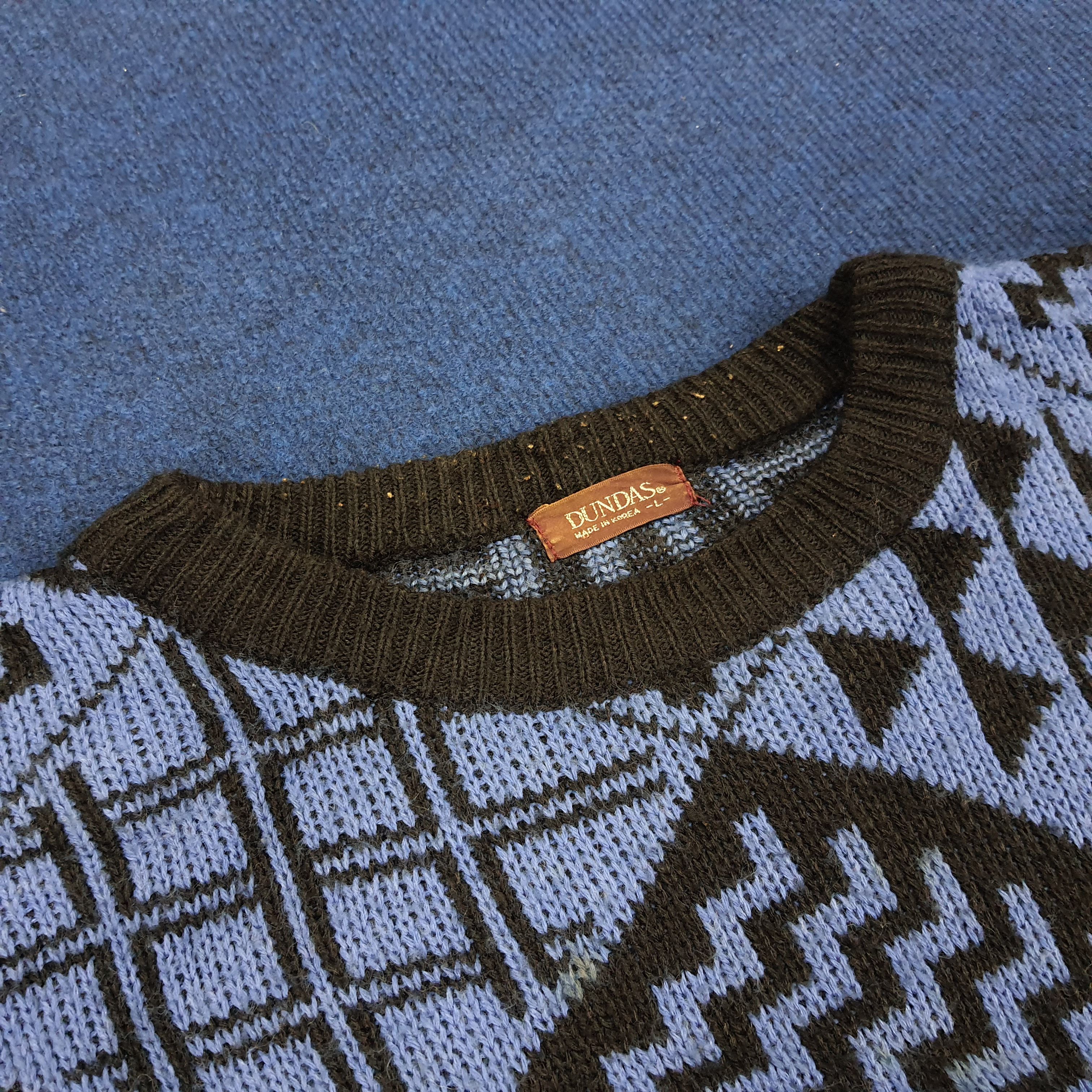 Vintage Vintage Dundas Winter Session Knitted Sweatshirts Size US L / EU 52-54 / 3 - 4 Thumbnail