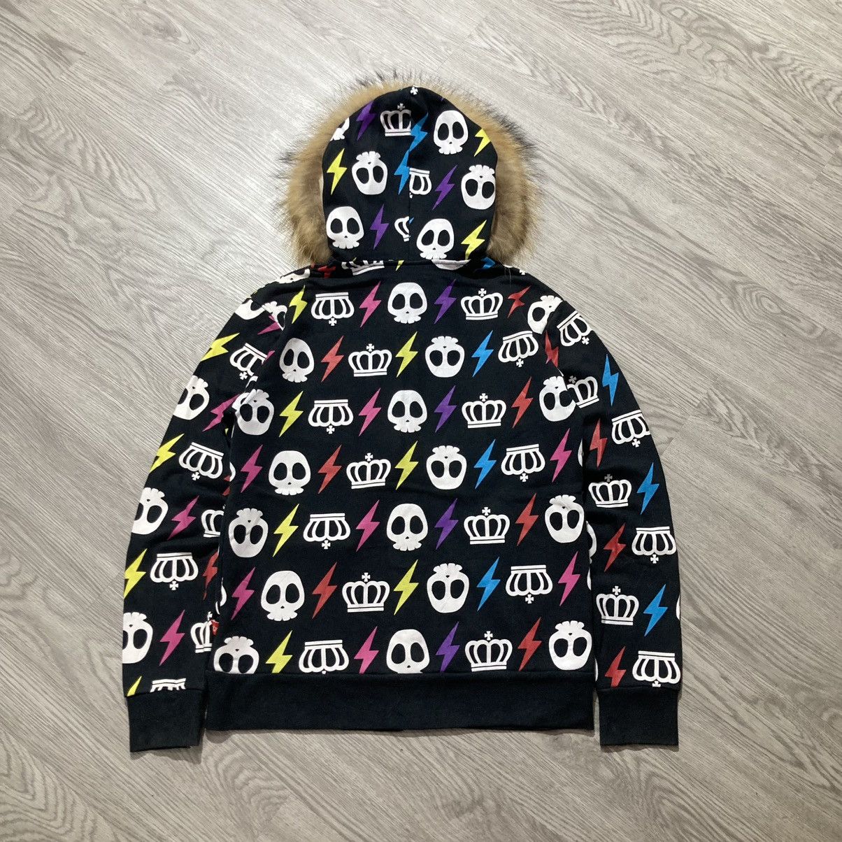 Hysteric Glamour 2000s Baby Doll All Over Print Logo Fur Ziphoodie Black Lgb Size US M / EU 48-50 / 2 - 11 Thumbnail