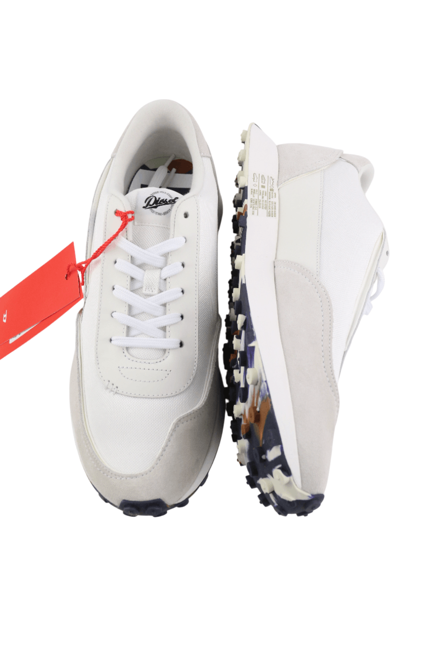 Diesel S-RACER-LC EU41 White Suede Leather 40566 Size US 8 / EU 41 - 7 Thumbnail