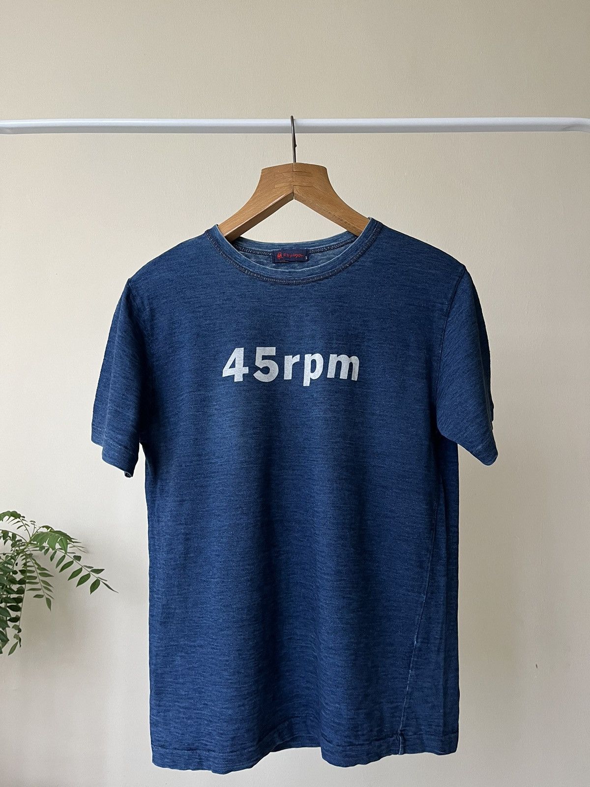 45rpm Rare 💥 45rpm Indigo 908 Futura Logo T ( Unisex ) Size US S / EU 44-46 / 1 - 1 Thumbnail