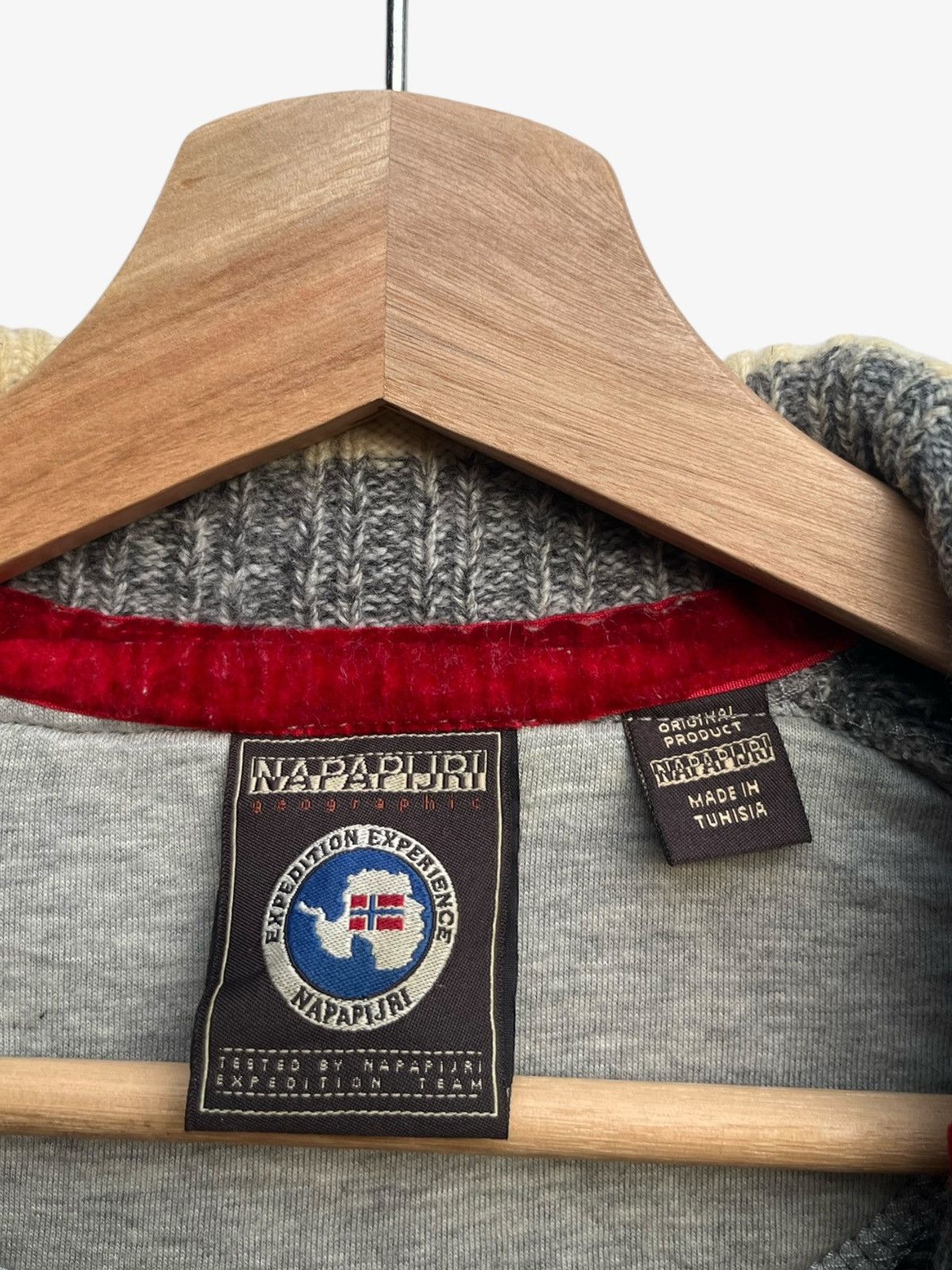 Napapijri Vintage Napapijri Knitted Zip Up Sweater Jacket Size US L / EU 52-54 / 3 - 10 Thumbnail