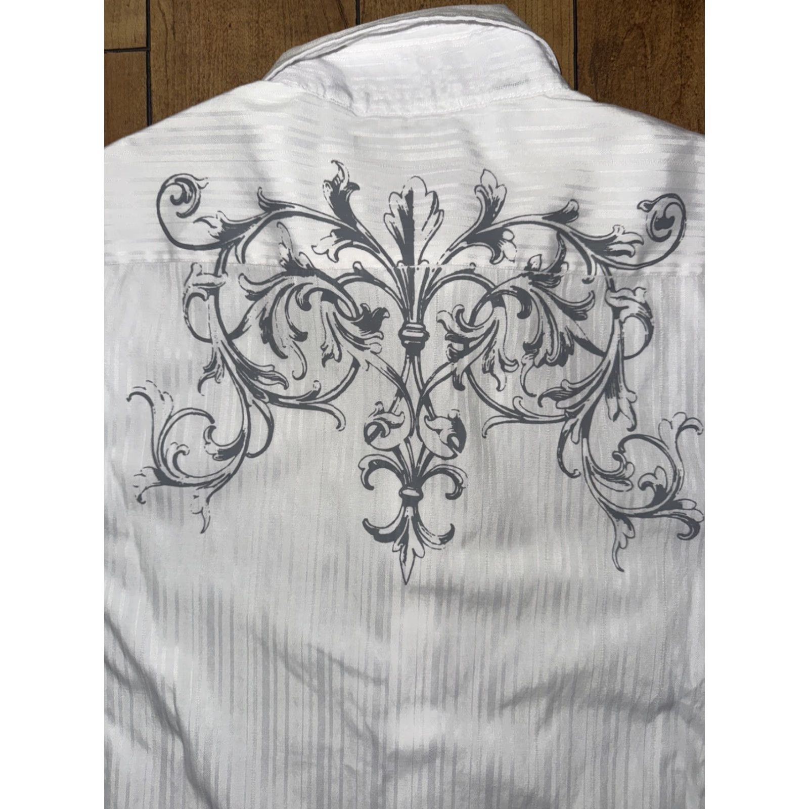 Vintage VINTAGE Level Ten Men’s Embroidered Western Button-Down Shirt White Large 20x27 Cowboy Mens Shirt Size US L / EU 52-54 / 3 - 6 Thumbnail