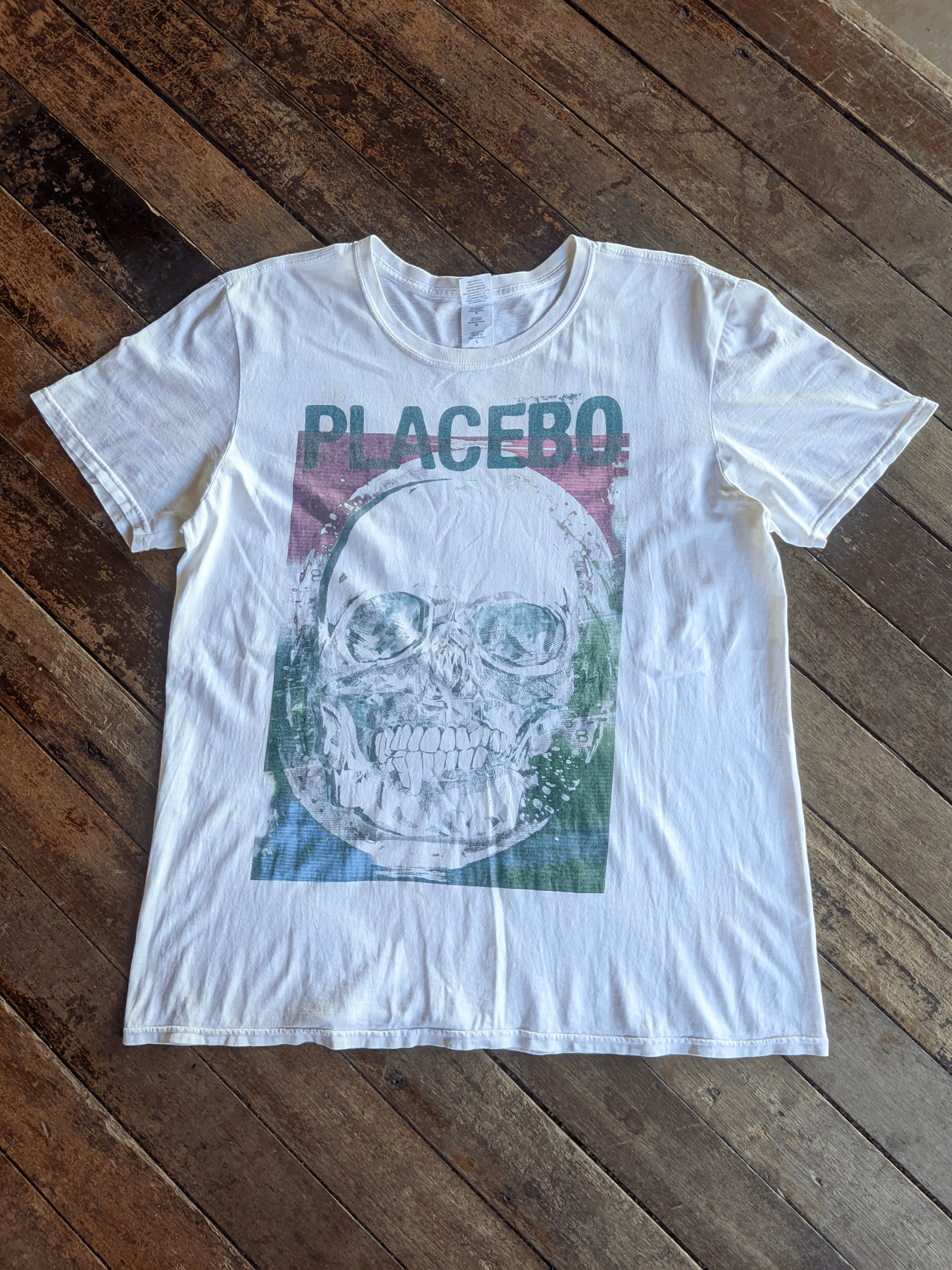 Band Tees × Gildan Tshirts Band Placebo Skull Graphics Size US L / EU 52-54 / 3 - 1 Thumbnail
