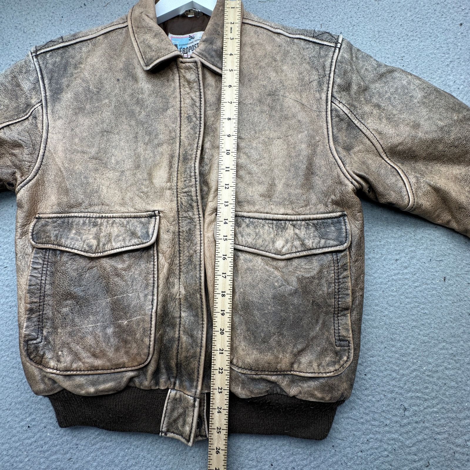 Aeropostale Vintage Aeropostale A-2 Bomber Leather Jacket Medium Flight Size US M / EU 48-50 / 2 - 6 Thumbnail