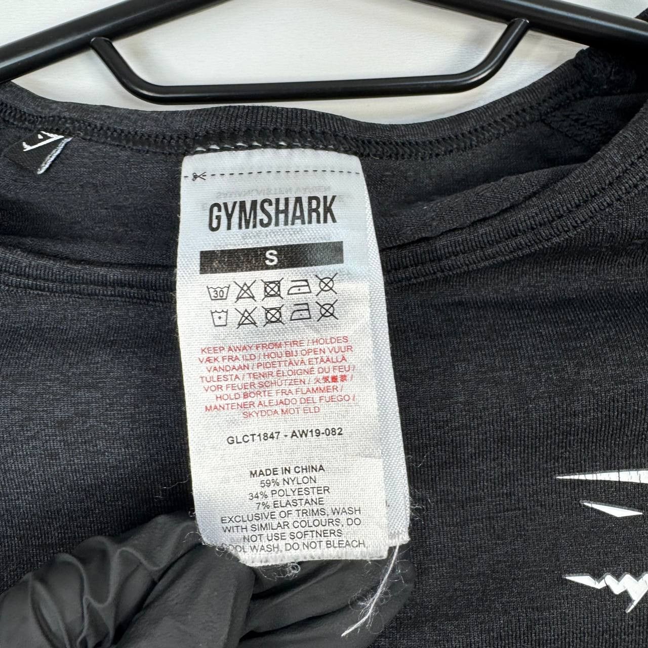 Gymshark Gymshark Black Cropped Long Sleeve Training Top Womens Sz S Size S / US 4 / IT 40 - 6 Thumbnail